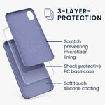 Husa pentru Apple iPhone XR, Silicon, Mov, 45910.130 fotografia produsului View 3 S