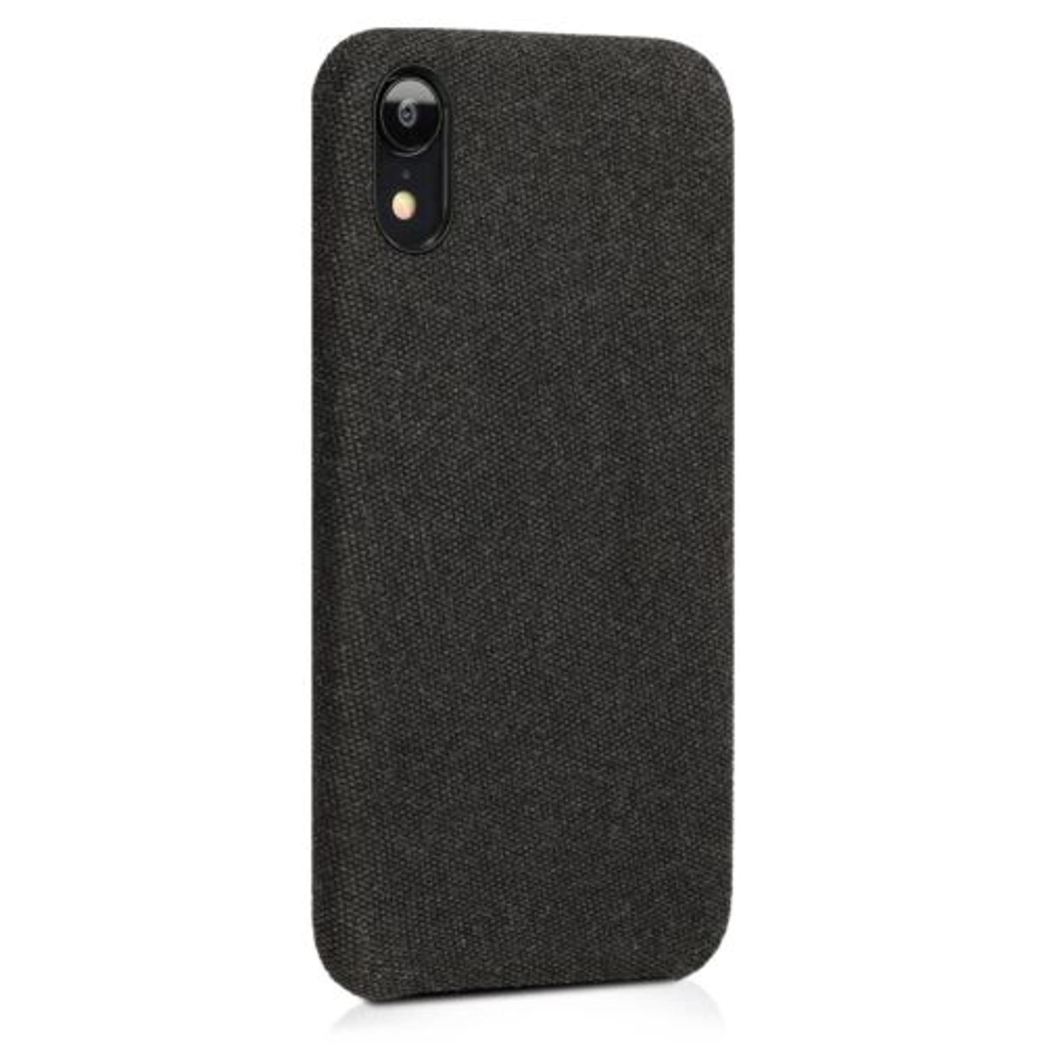 Husa pentru Apple iPhone XR, Textil, Negru, 46974.01 fotografia produsului View 8 L