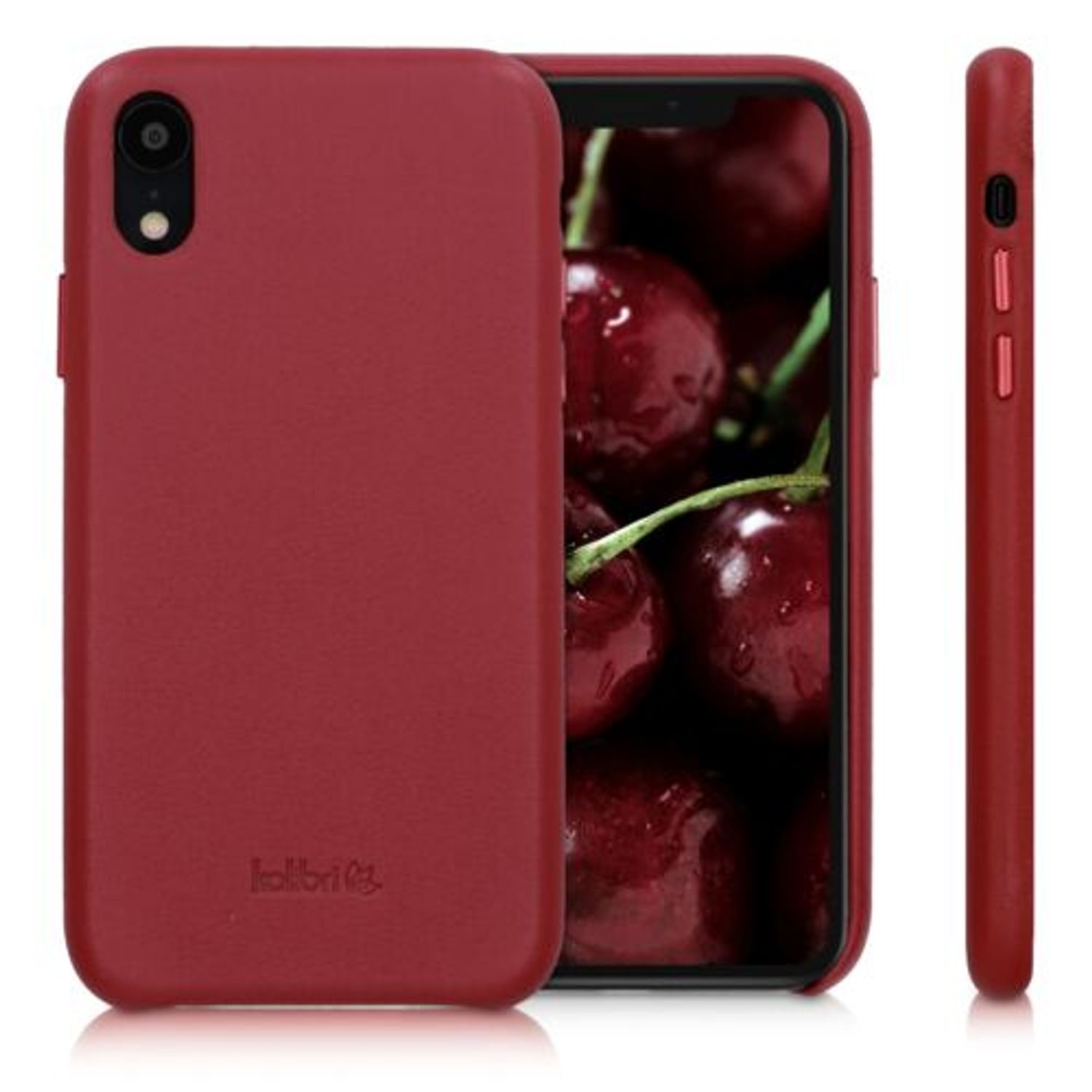 Husa pentru Apple iPhone XR, Piele naturala, Rosu, 45955.09 fotografia produsului View 2 L