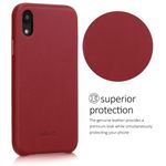 Husa pentru Apple iPhone XR, Piele naturala, Rosu, 45955.09 fotografia produsului View 6 S