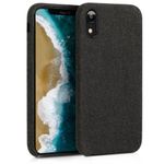 Husa pentru Apple iPhone XR, Textil, Negru, 46974.01 fotografia produsului
