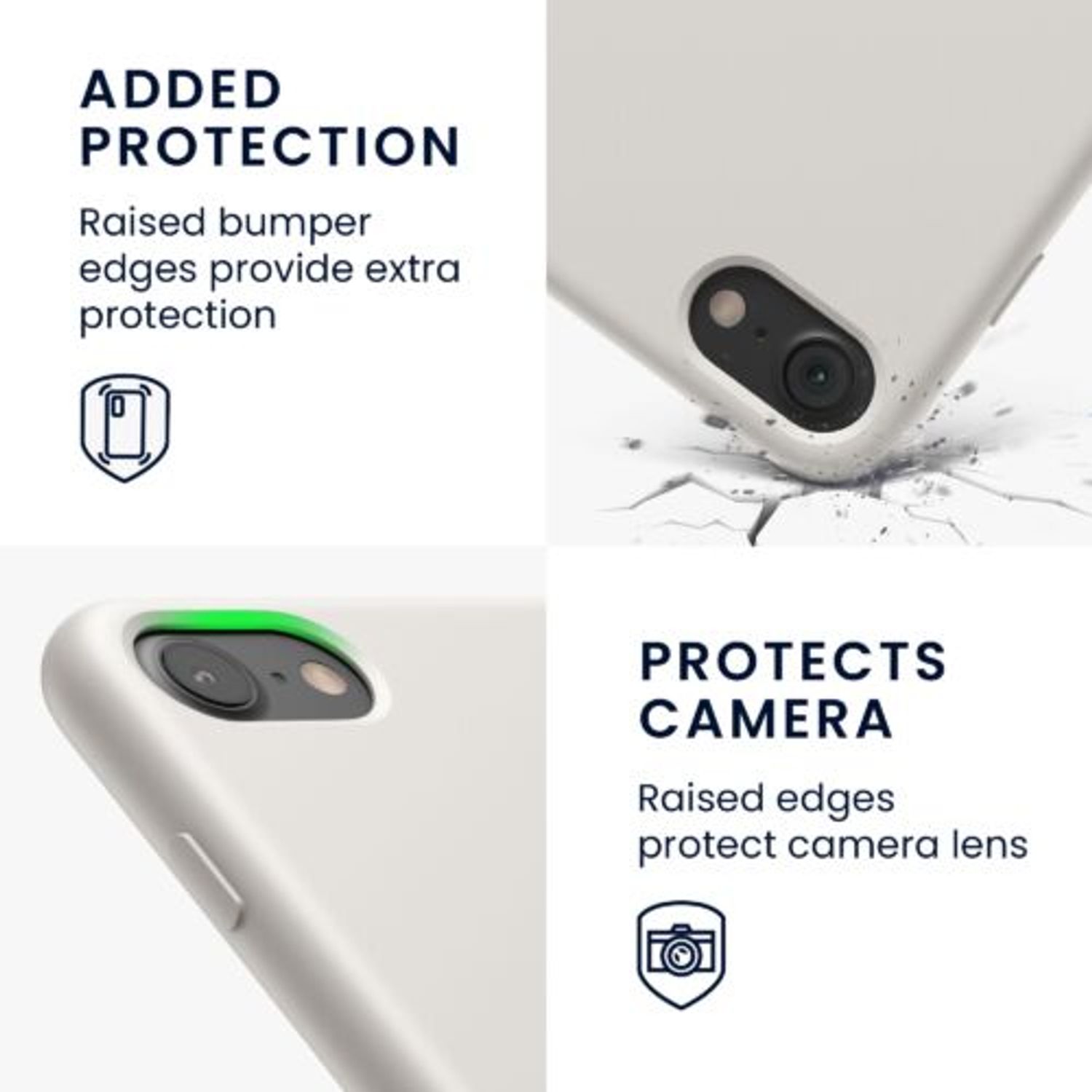 Husa pentru Apple iPhone 8/iPhone 7/iPhone SE 2, Silicon, Bej, 40225.11 fotografia produsului View 4 L