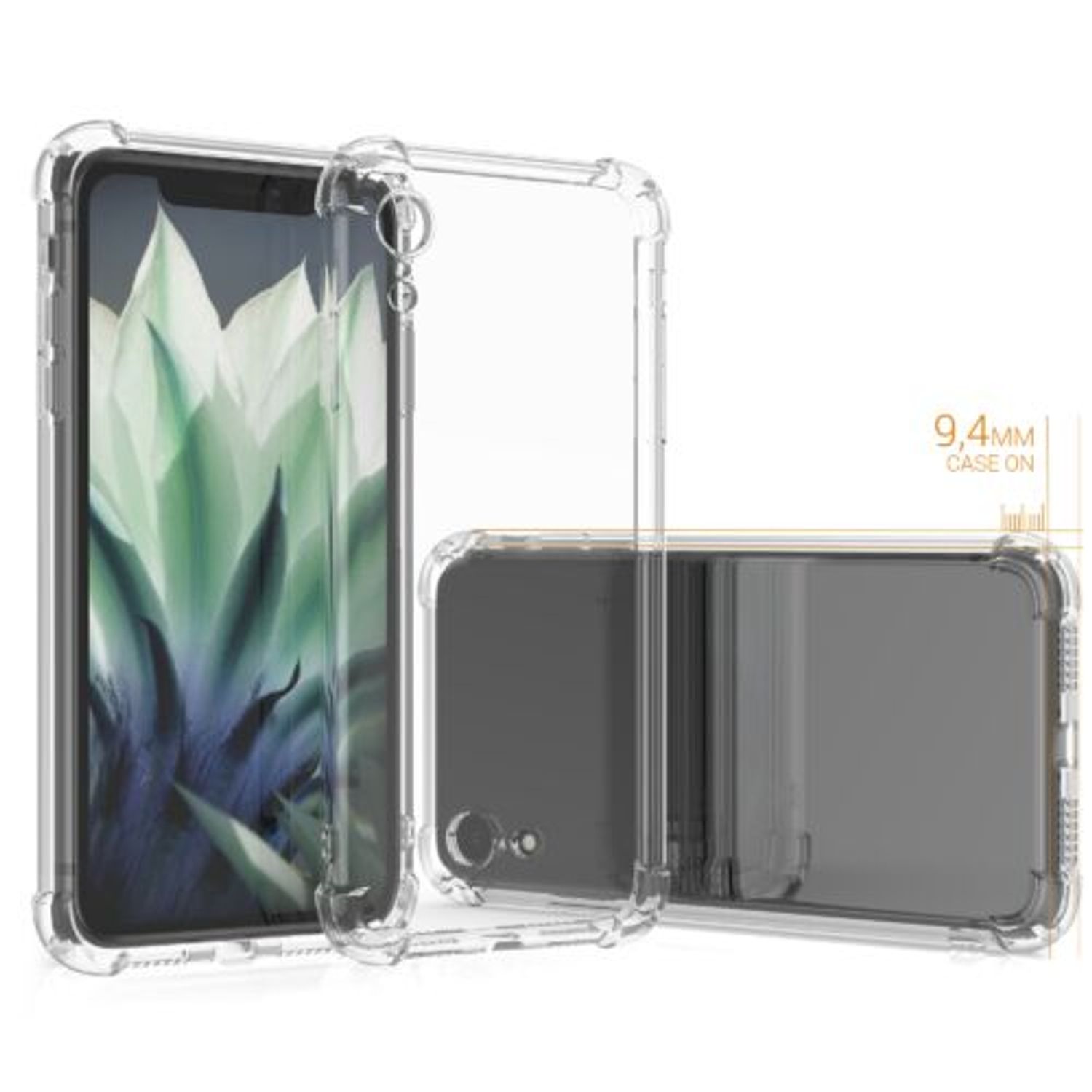 Husa pentru iPhone XR, Silicon, Transparent, 55473.03 fotografia produsului View 4 L