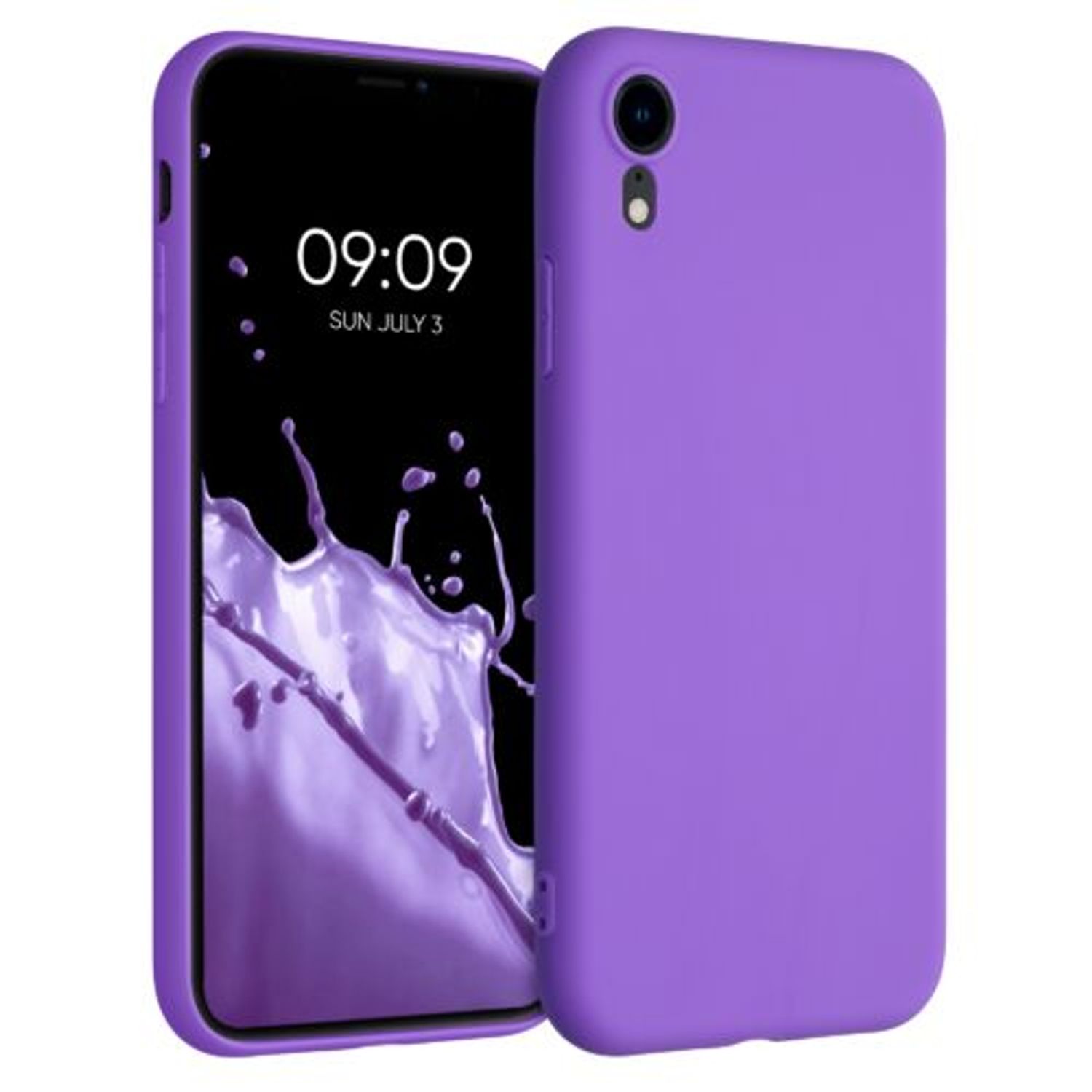 Husa pentru iPhone XR, Silicon, Mov, 45907.221 fotografia produsului