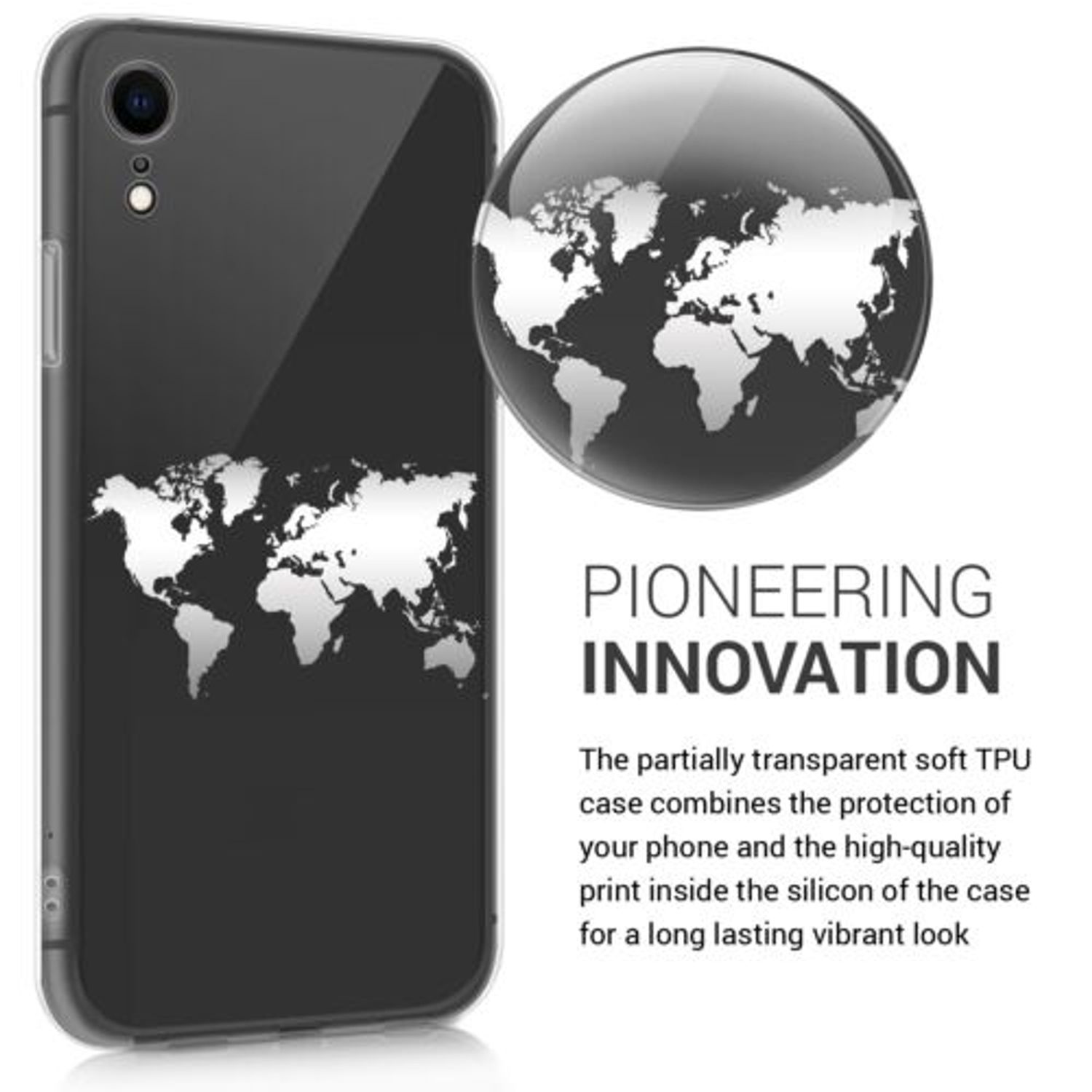 Husa pentru Apple iPhone XR, Silicon, Silver, 45912.03 fotografia produsului View 3 L