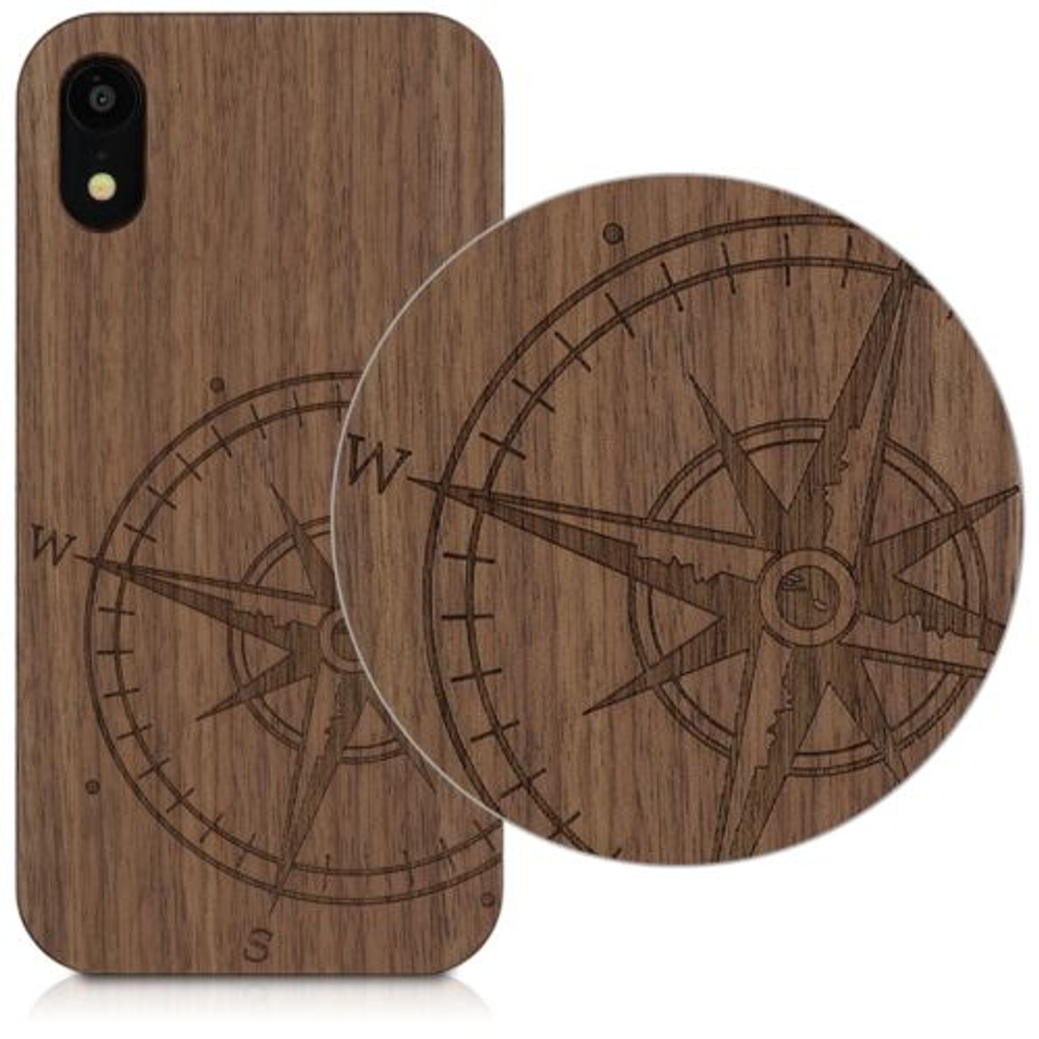 Husa pentru Apple iPhone XR, Lemn, Maro, 46748.01 fotografia produsului View 6 L