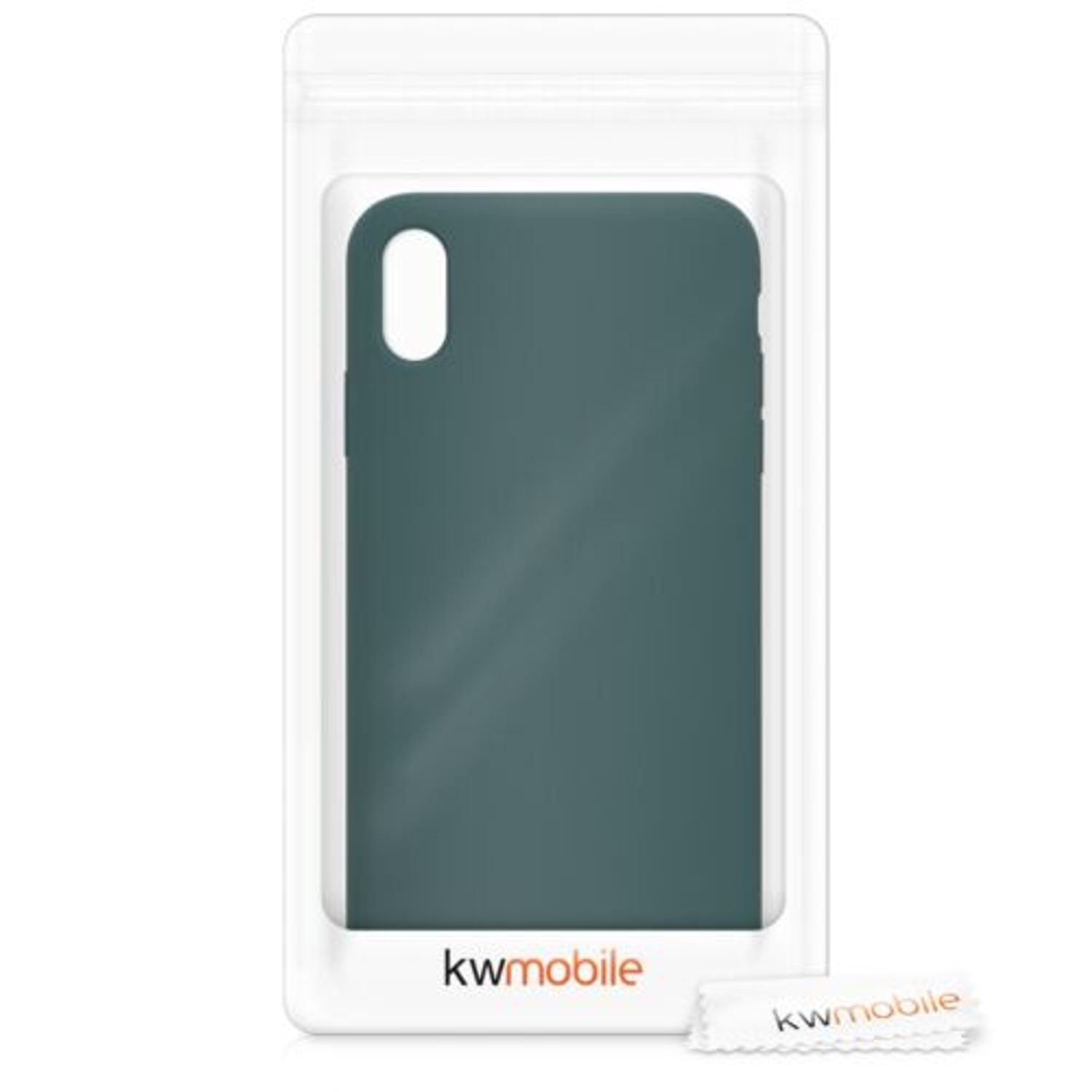 Husa pentru iPhone XS Max, Silicon, Verde, 45909.171 fotografia produsului View 8 L