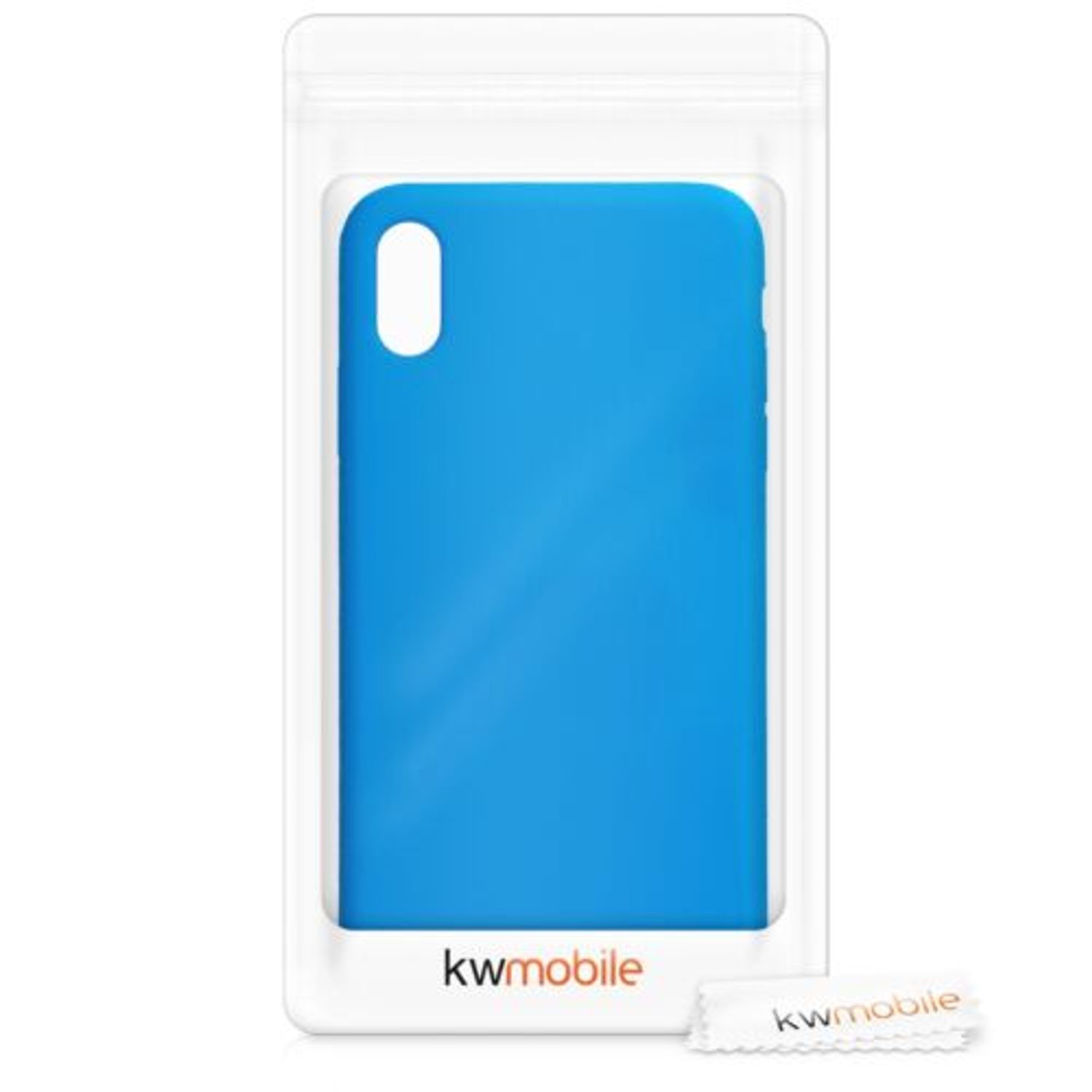 Husa pentru iPhone XS Max, Silicon, Albastru, 45909.157 fotografia produsului View 7 L