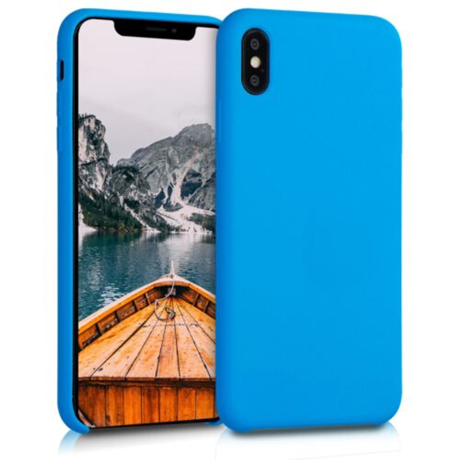 Husa pentru iPhone XS Max, Silicon, Albastru, 45909.157 fotografia produsului