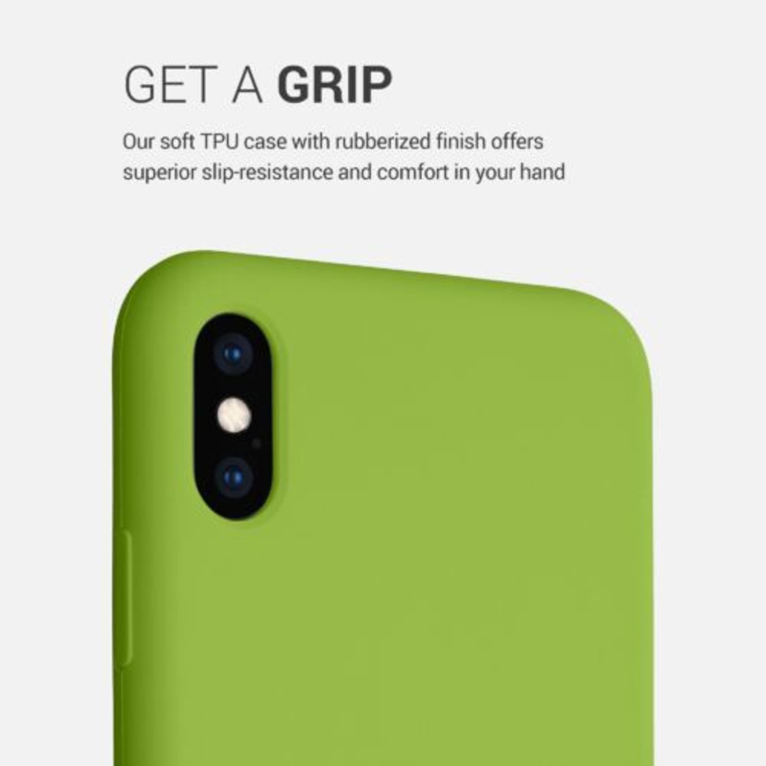 Husa pentru iPhone XS Max, Silicon, Verde, 45909.220 fotografia produsului View 5 L