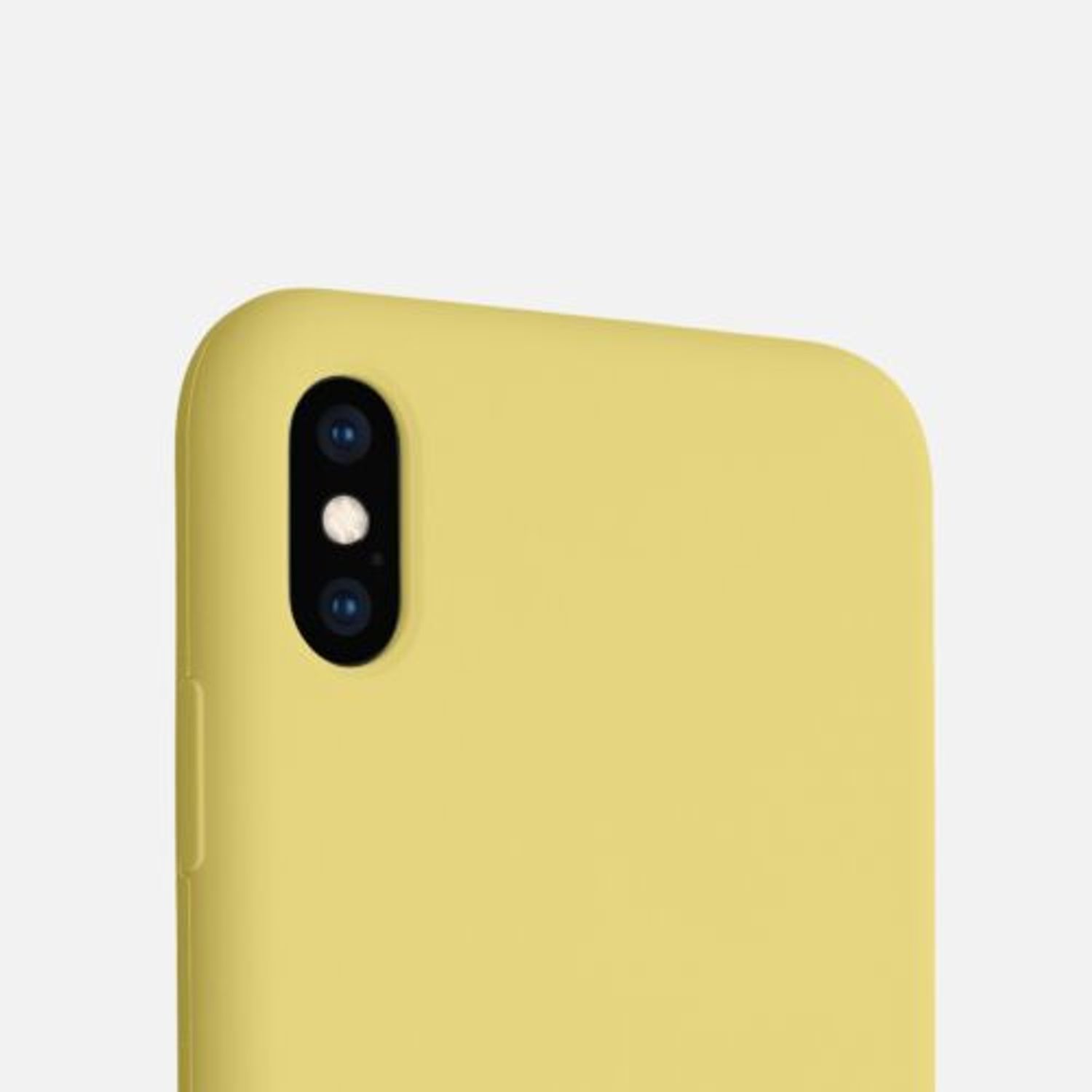 Husa pentru Apple iPhone XS Max, Silicon, Galben, 45909.216 fotografia produsului View 2 L