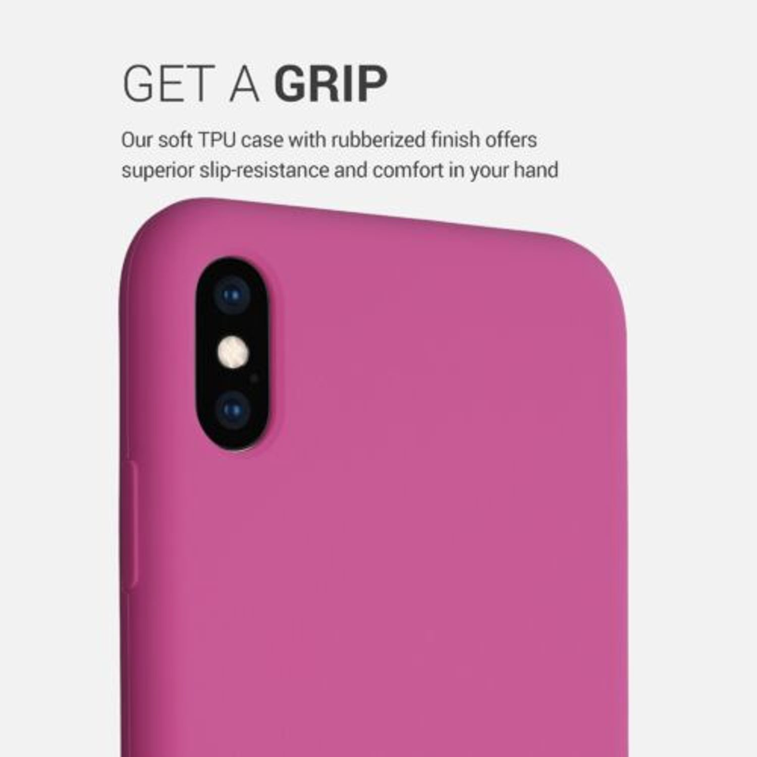 Husa pentru Apple iPhone XS Max, Silicon, Roz, 45909.213 fotografia produsului View 4 L