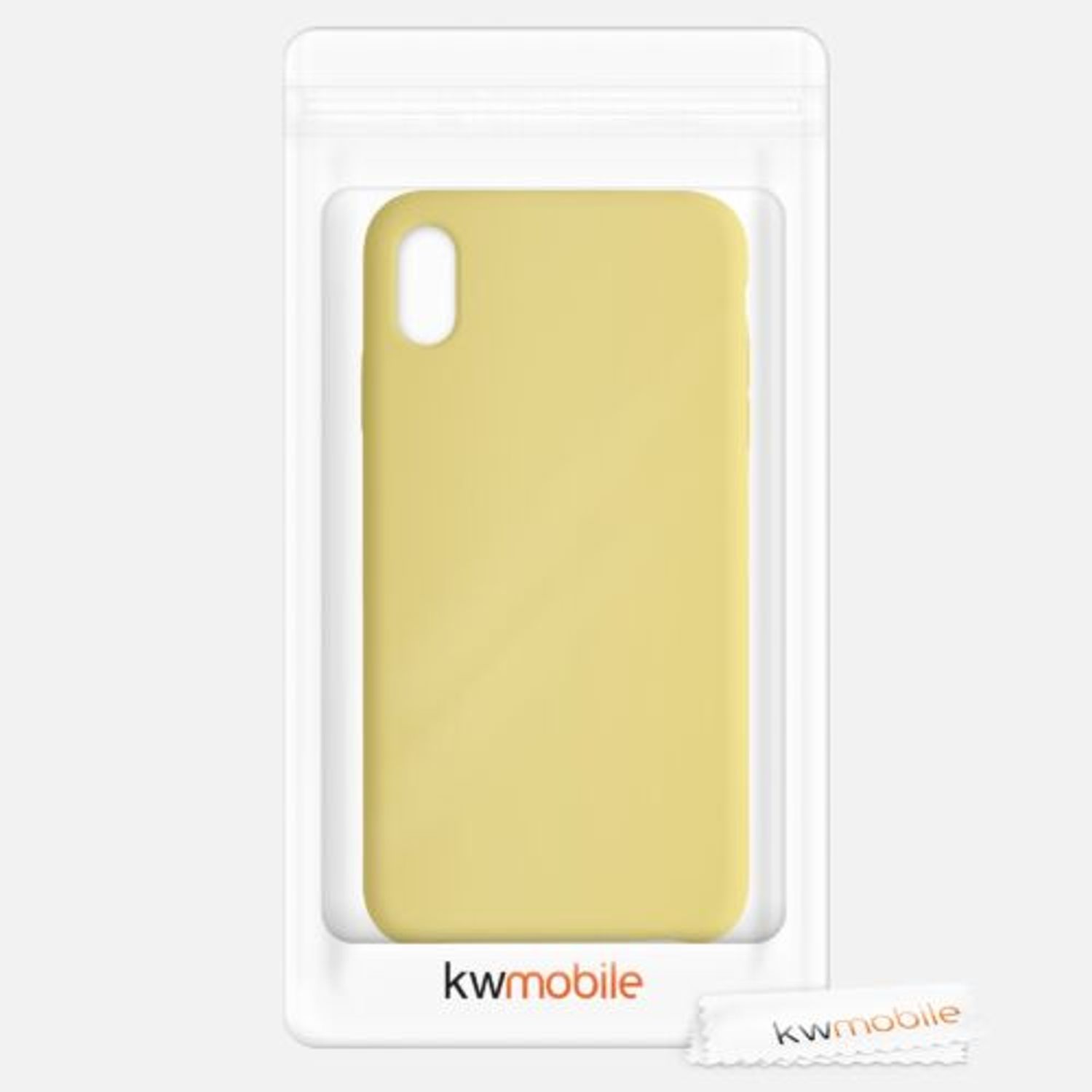 Husa pentru Apple iPhone XS Max, Silicon, Galben, 45909.216 fotografia produsului View 8 L