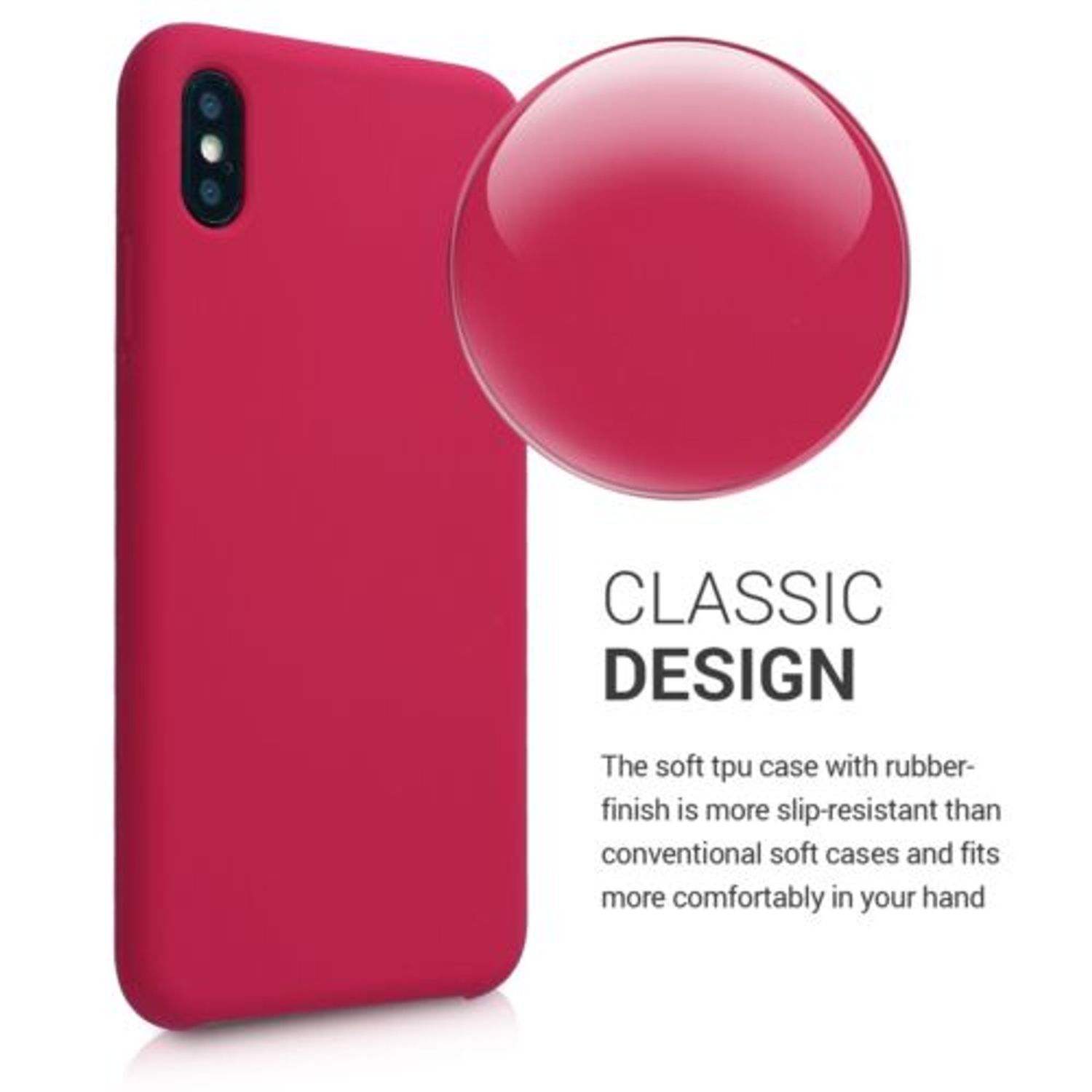 Husa pentru Apple iPhone XS Max, Silicon, Violet, 45909.100 fotografia produsului View 3 L