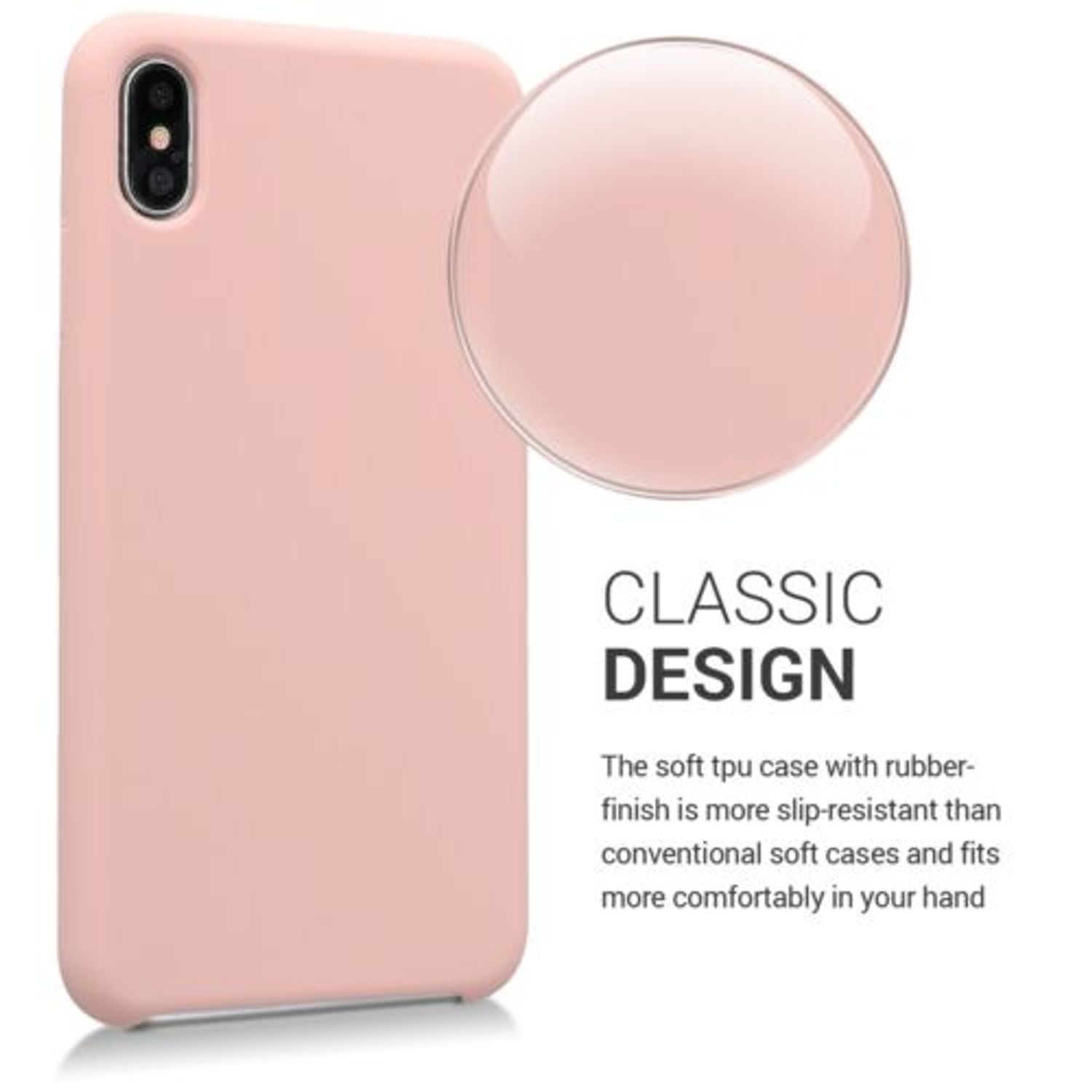 Husa pentru Apple iPhone XS Max, Silicon, Roz, 45909.10 fotografia produsului View 3 L