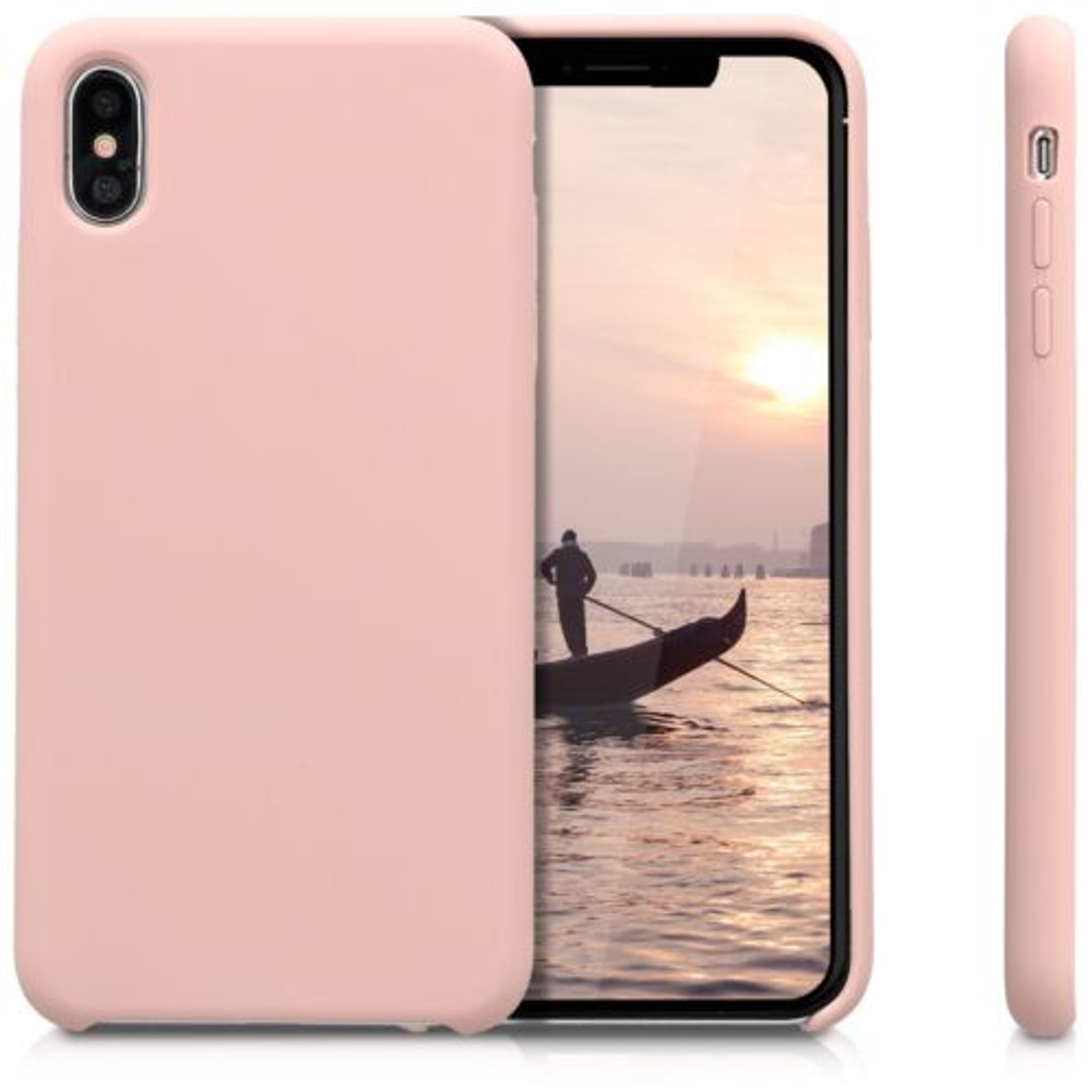 Husa pentru Apple iPhone XS Max, Silicon, Roz, 45909.10 fotografia produsului View 2 L