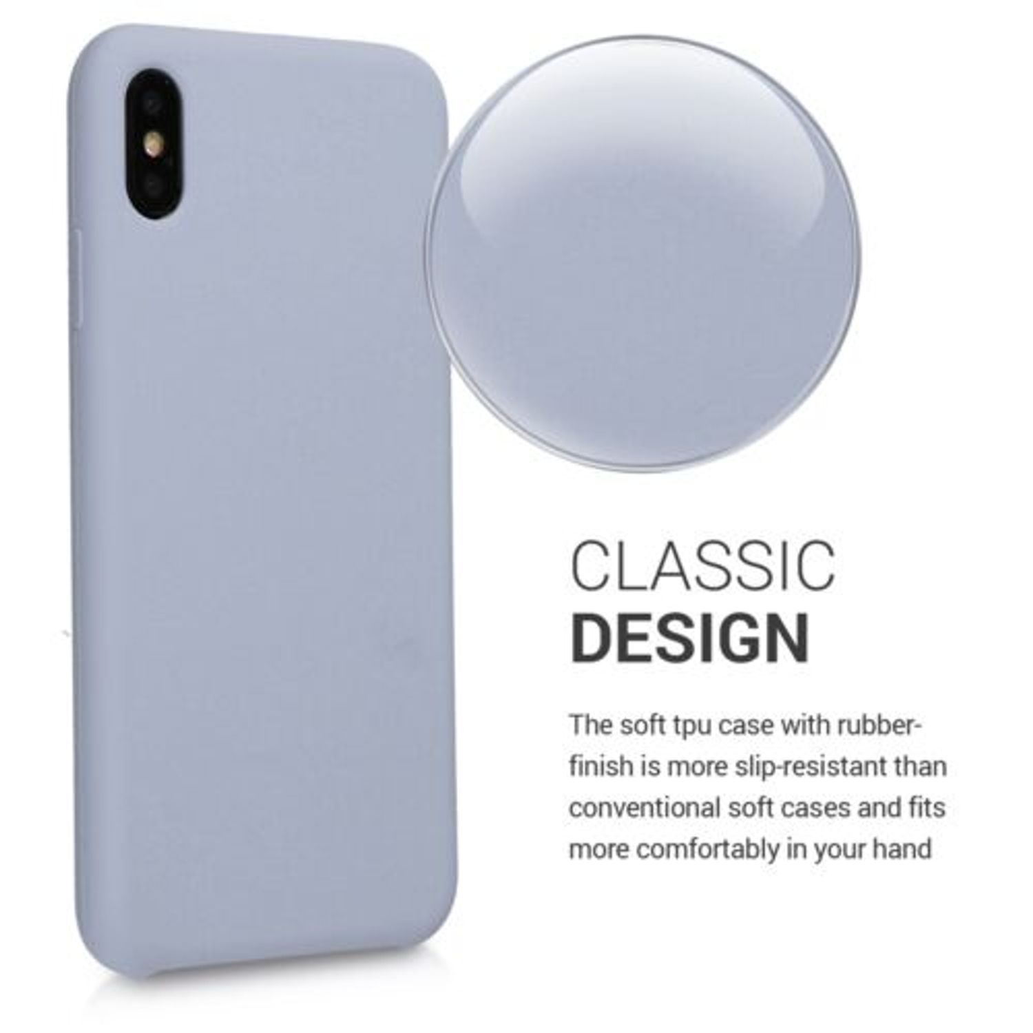 Husa pentru Apple iPhone XS Max, Silicon, Gri, 45909.130 fotografia produsului View 3 L