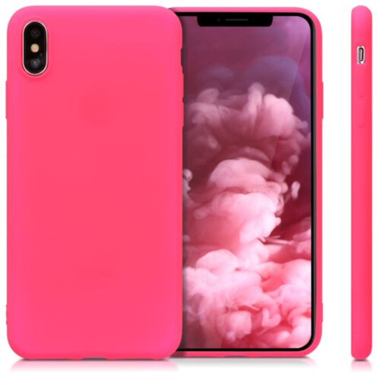 Husa pentru Apple iPhone XS Max, Silicon, Roz, 45917.77 fotografia produsului View 2 L
