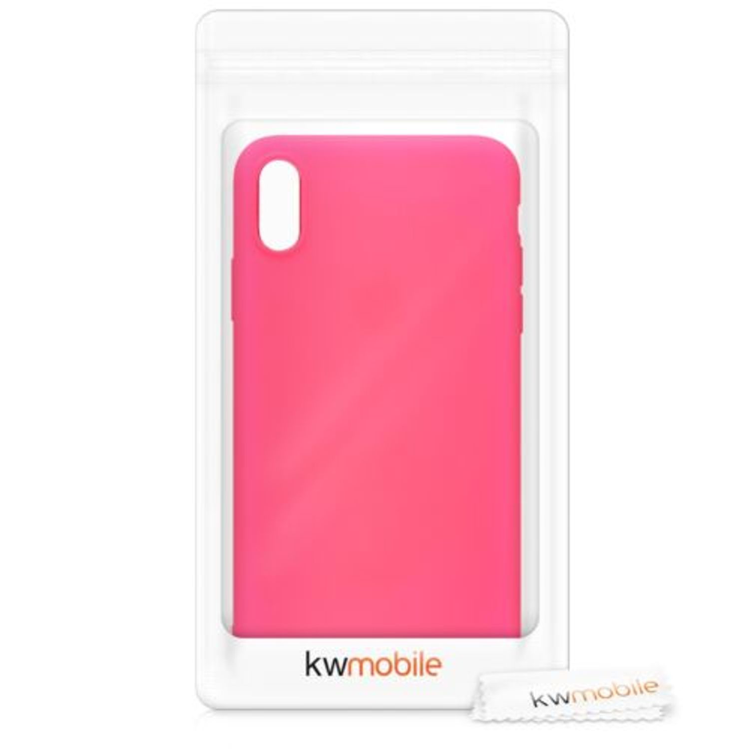 Husa pentru Apple iPhone XS Max, Silicon, Roz, 45917.77 fotografia produsului View 6 L