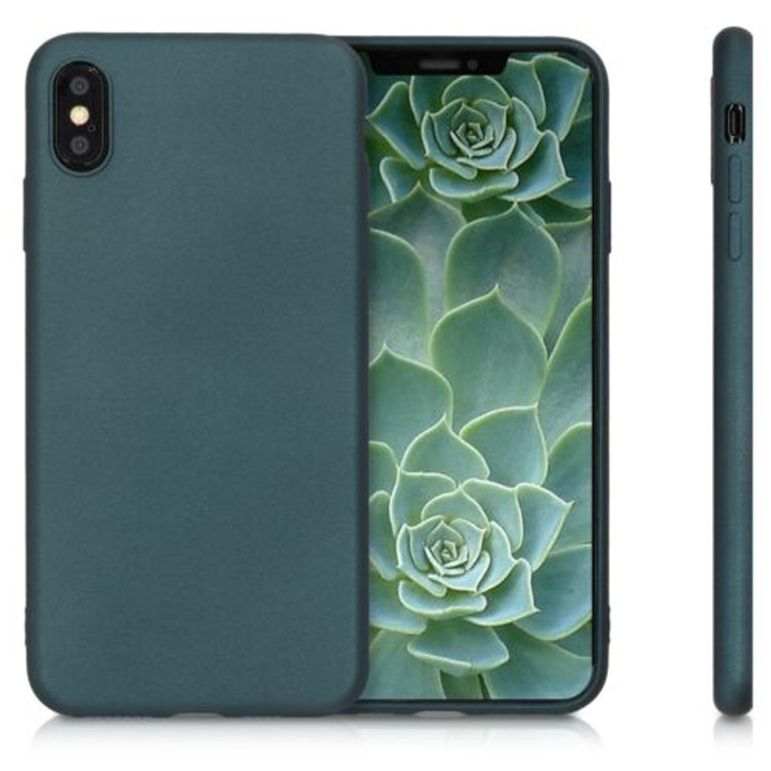 Husa pentru Apple iPhone XS Max, Silicon, Verde, 46553.14 fotografia produsului View 2 L