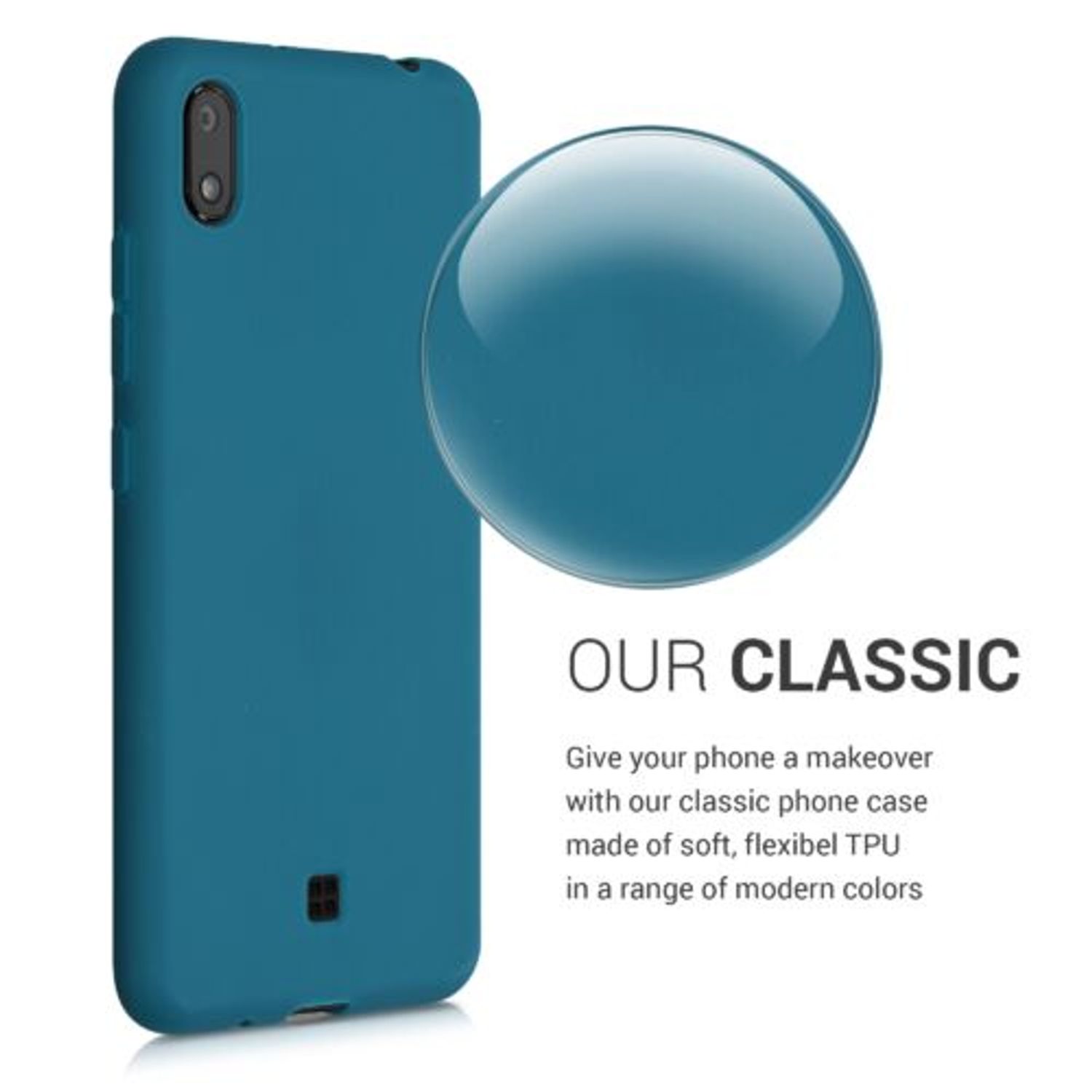 Husa pentru LG K20 (2019), Silicon, Verde, 50492.57 fotografia produsului View 4 L