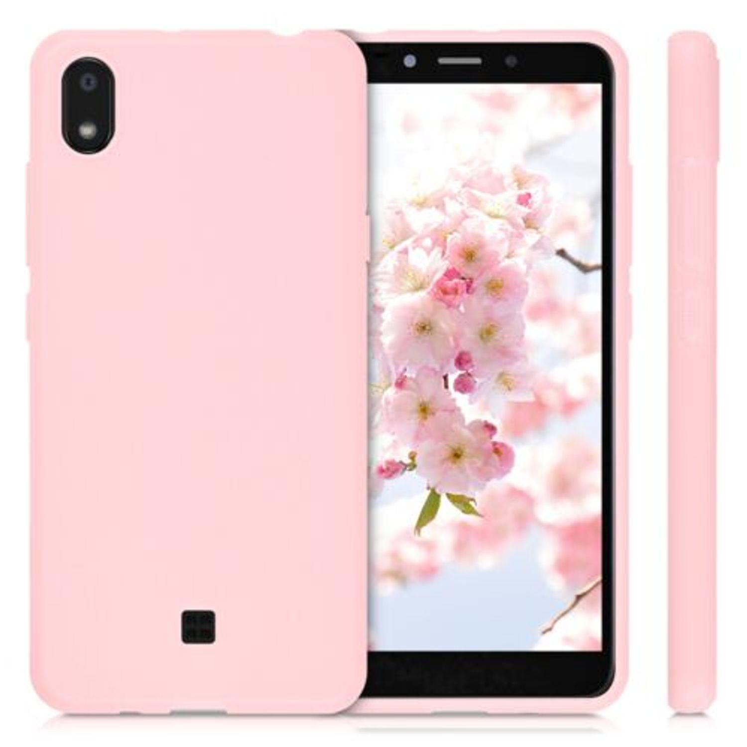Husa pentru LG K20 (2019), Silicon, Rose Gold, 50492.89 fotografia produsului View 2 L