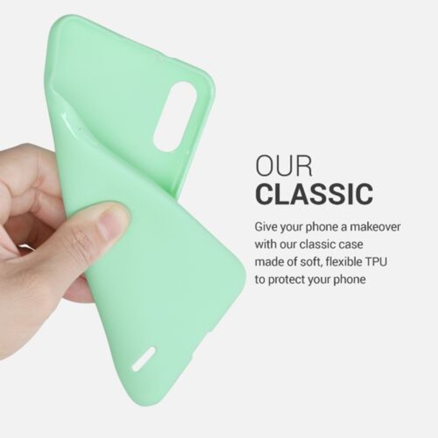 Husa pentru LG K22, Silicon, Verde, 54223.50 fotografia produsului View 4 L