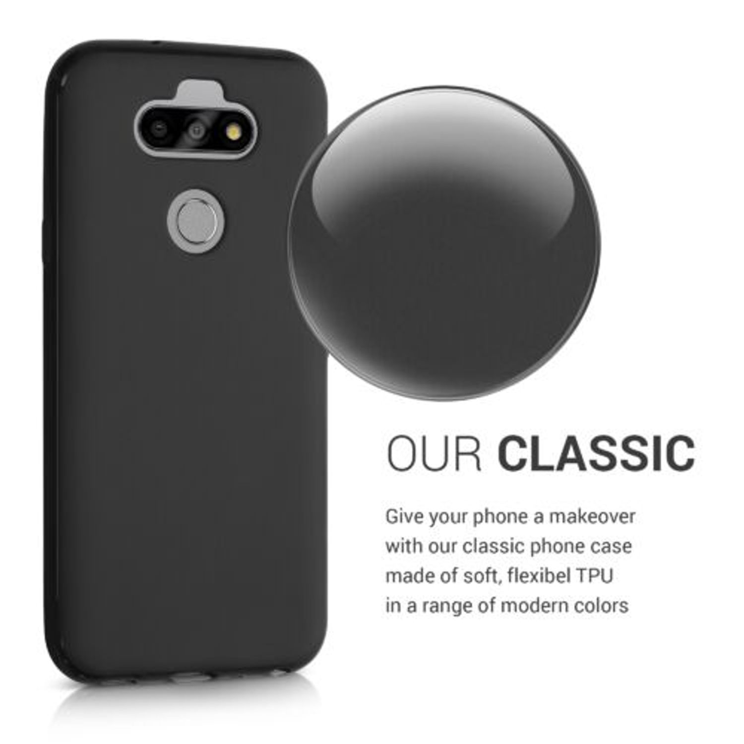 Husa pentru LG K31, Silicon, Negru, 54089.01 fotografia produsului View 4 L