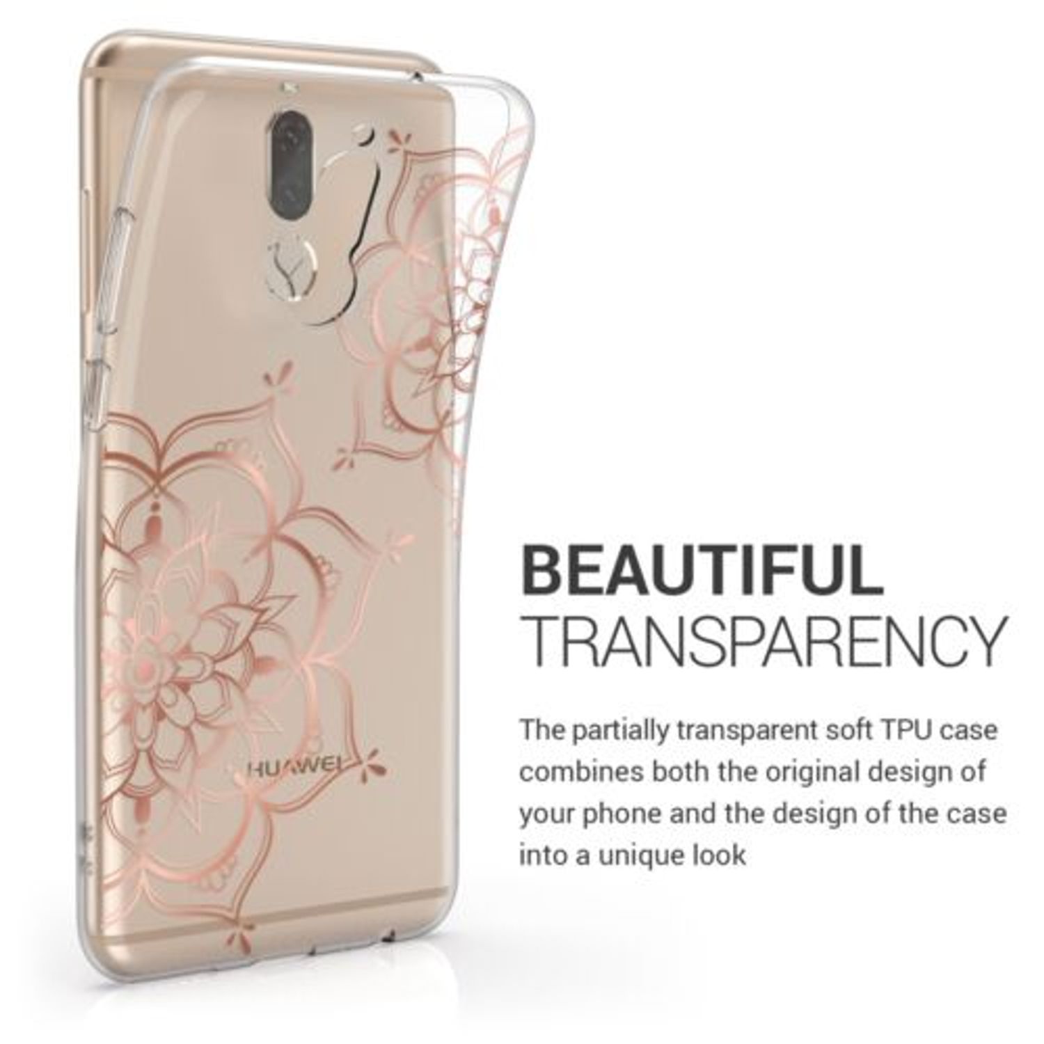 Husa pentru Huawei Mate 10 Lite, Silicon, Rose Gold, 43292.43 fotografia produsului View 5 L