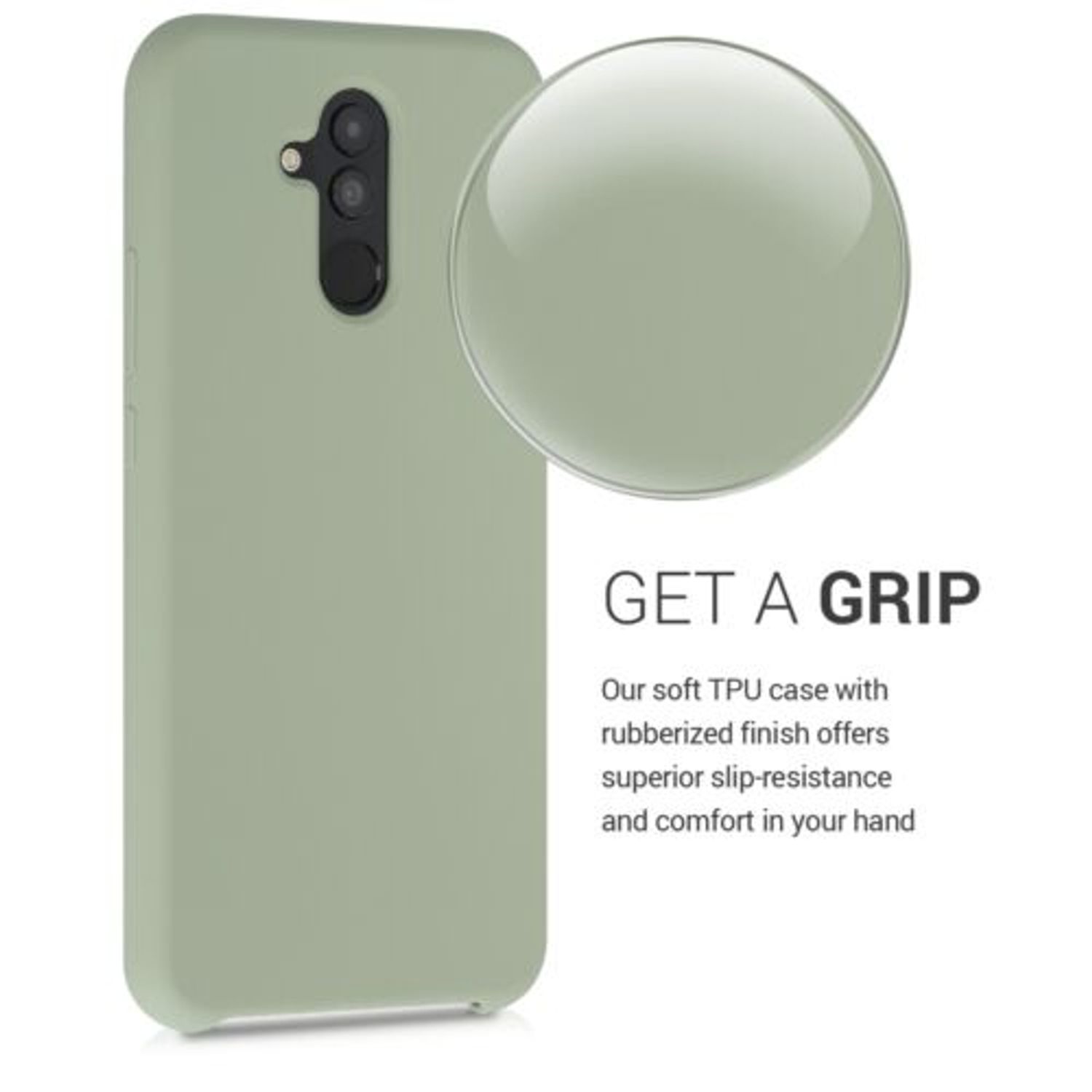 Husa pentru Huawei Mate 20 Lite, Silicon, Verde, 46310.172 fotografia produsului View 5 L