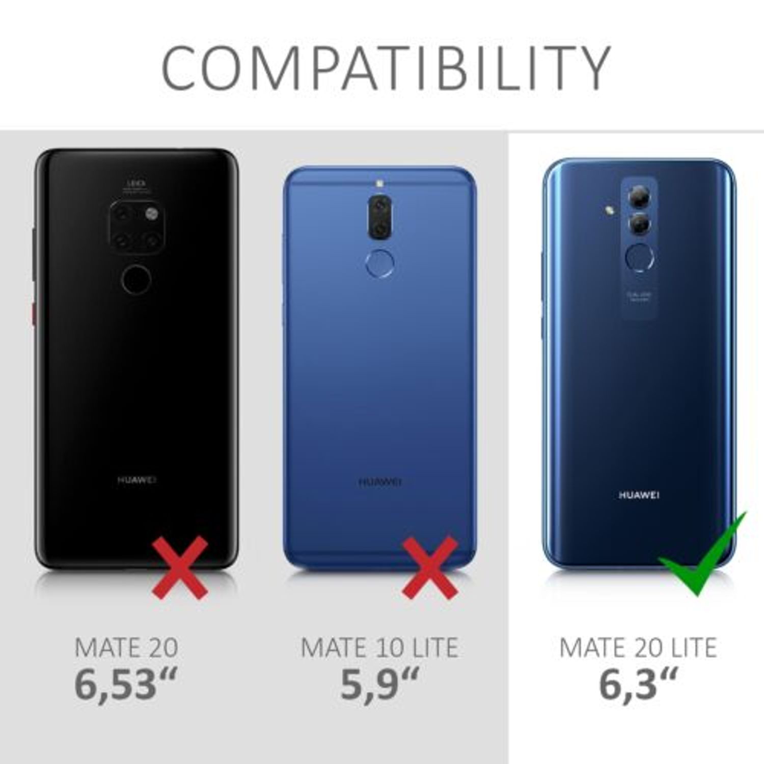 Husa pentru Huawei Mate 20 Lite, Silicon, Alb, 48483.15 fotografia produsului View 6 L