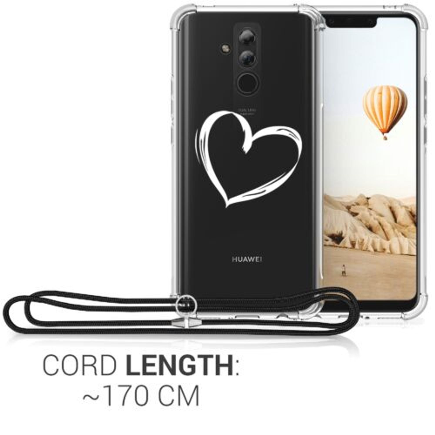 Husa pentru Huawei Mate 20 Lite, Silicon, Alb, 48483.15 fotografia produsului View 4 L