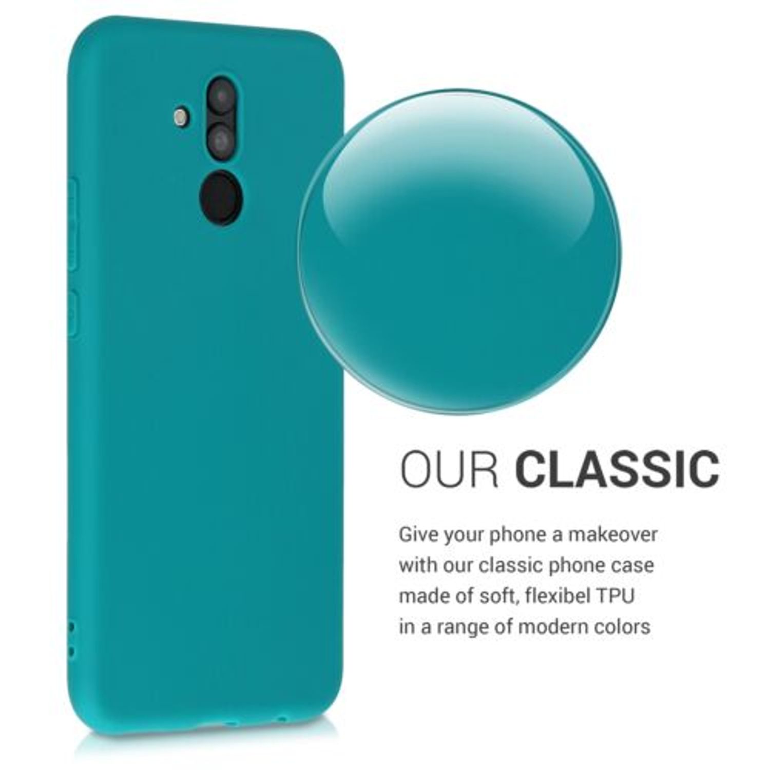 Husa pentru Huawei Mate 20 Lite, Silicon, Verde, 46202.57 fotografia produsului View 4 L