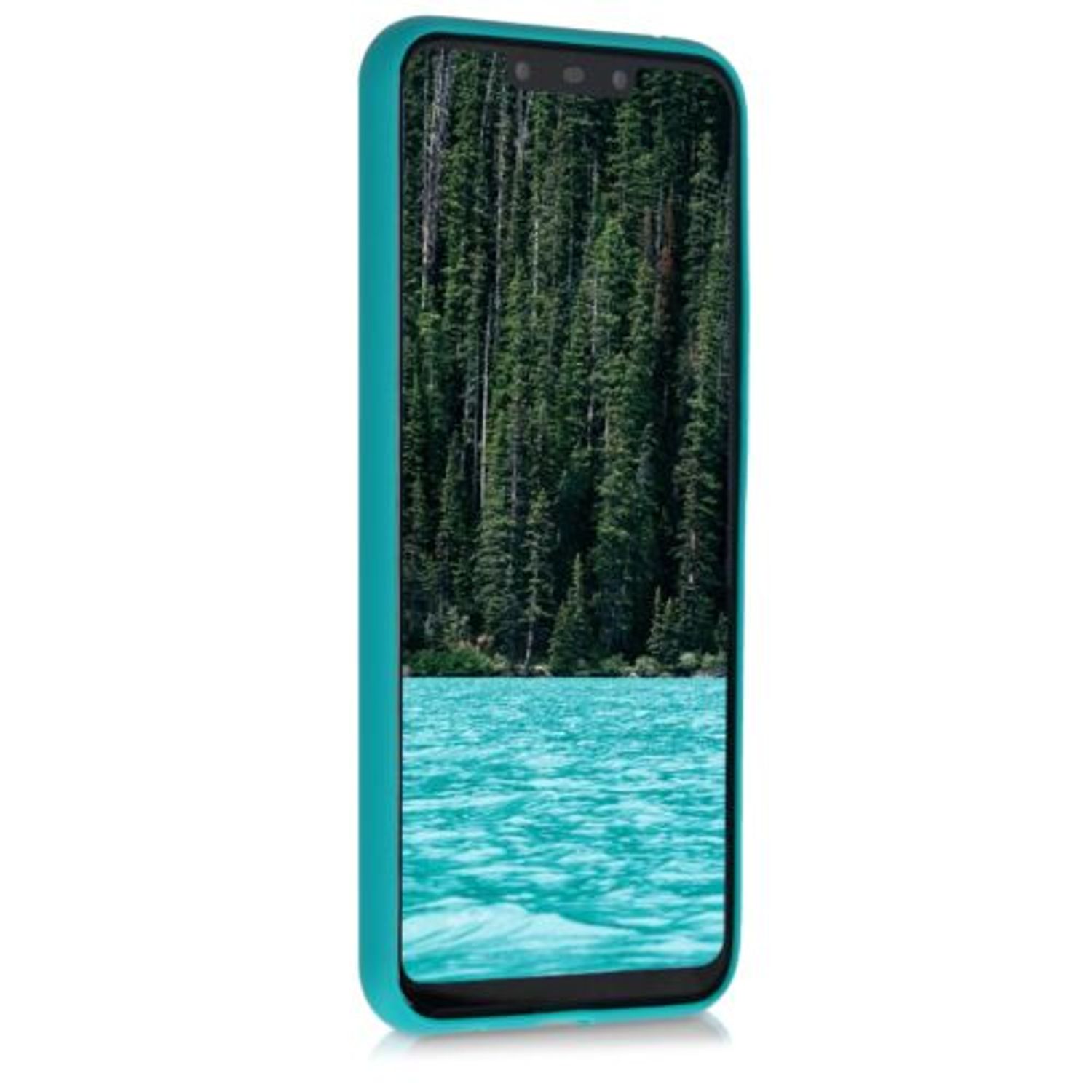 Husa pentru Huawei Mate 20 Lite, Silicon, Verde, 46202.57 fotografia produsului View 3 L