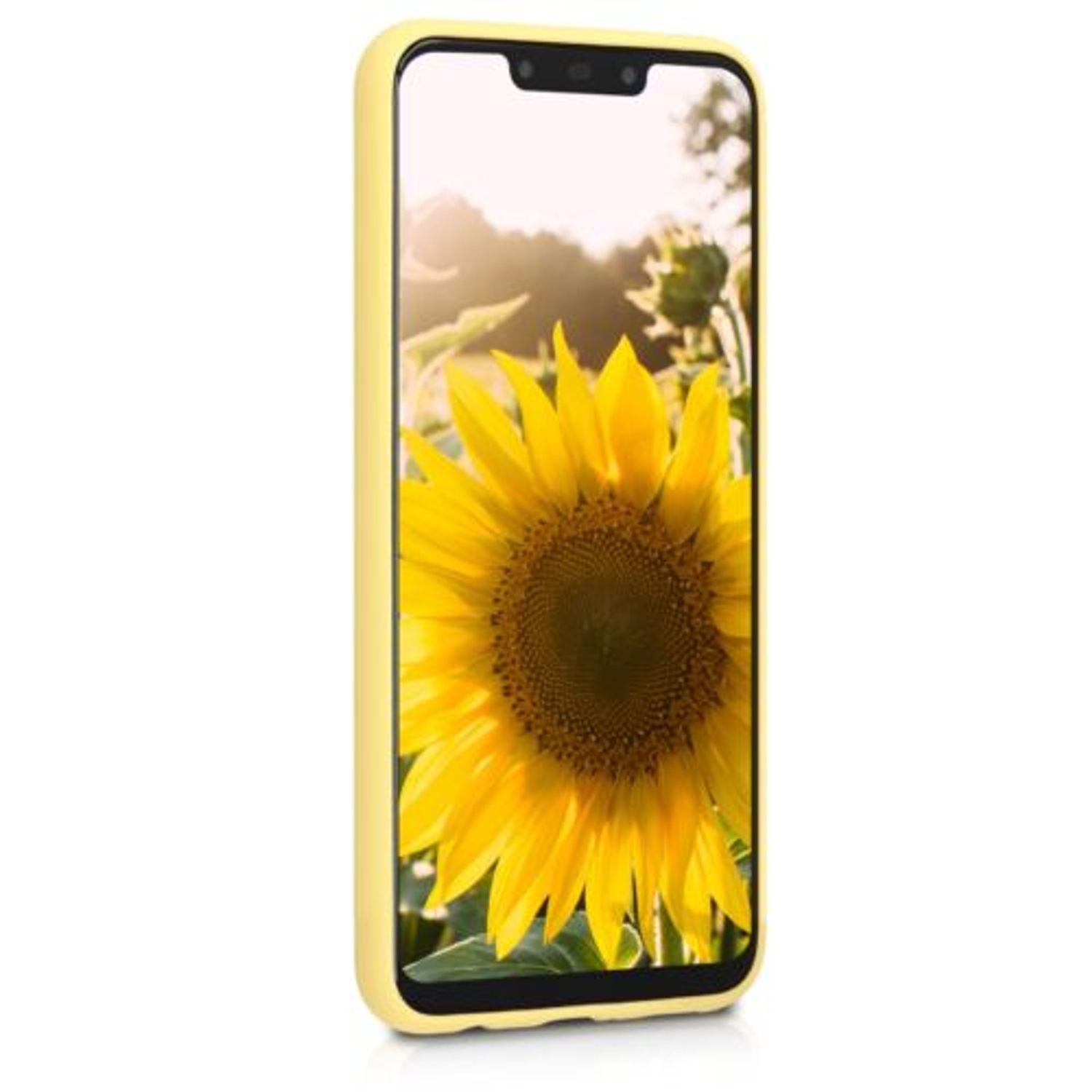 Husa pentru Huawei Mate 20 Lite, Silicon, Galben, 46202.49 fotografia produsului View 3 L