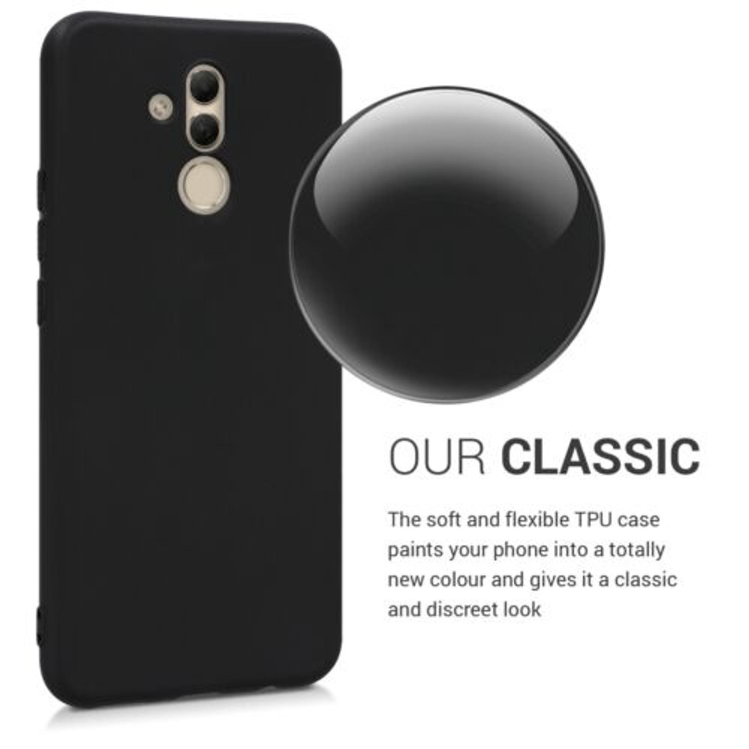 Husa pentru Huawei Mate 20 Lite, Silicon, Negru, 46202.47 fotografia produsului View 6 L