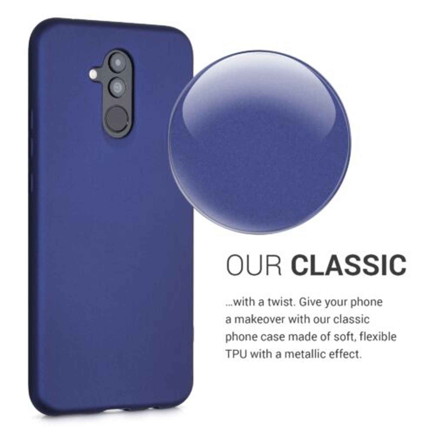 Husa pentru Huawei Mate 20 Lite, Silicon, Albastru, 46203.64 fotografia produsului View 6 L