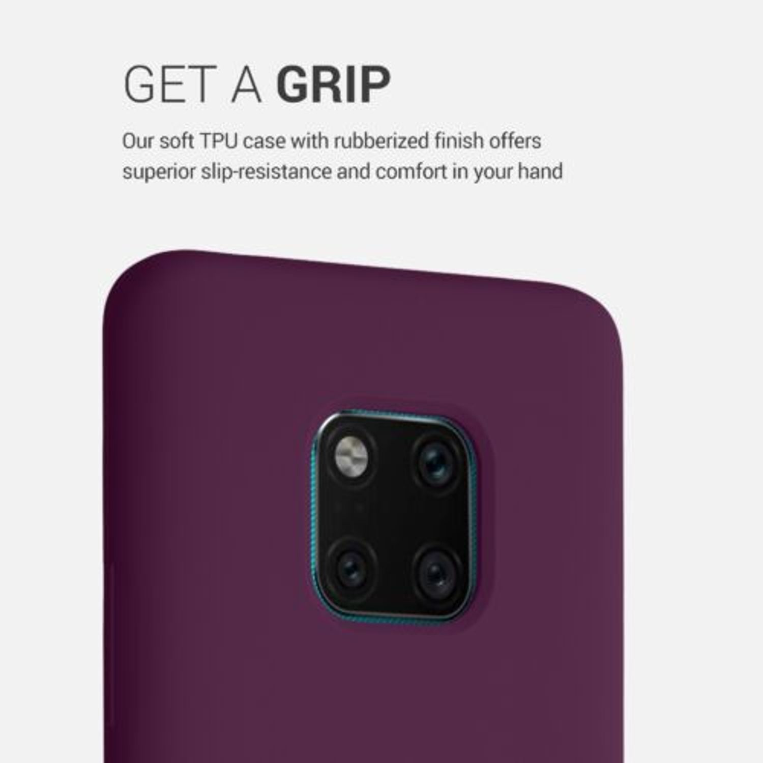 Husa pentru Huawei Mate 20 Pro, Silicon, Violet, 52287.187 fotografia produsului View 6 L