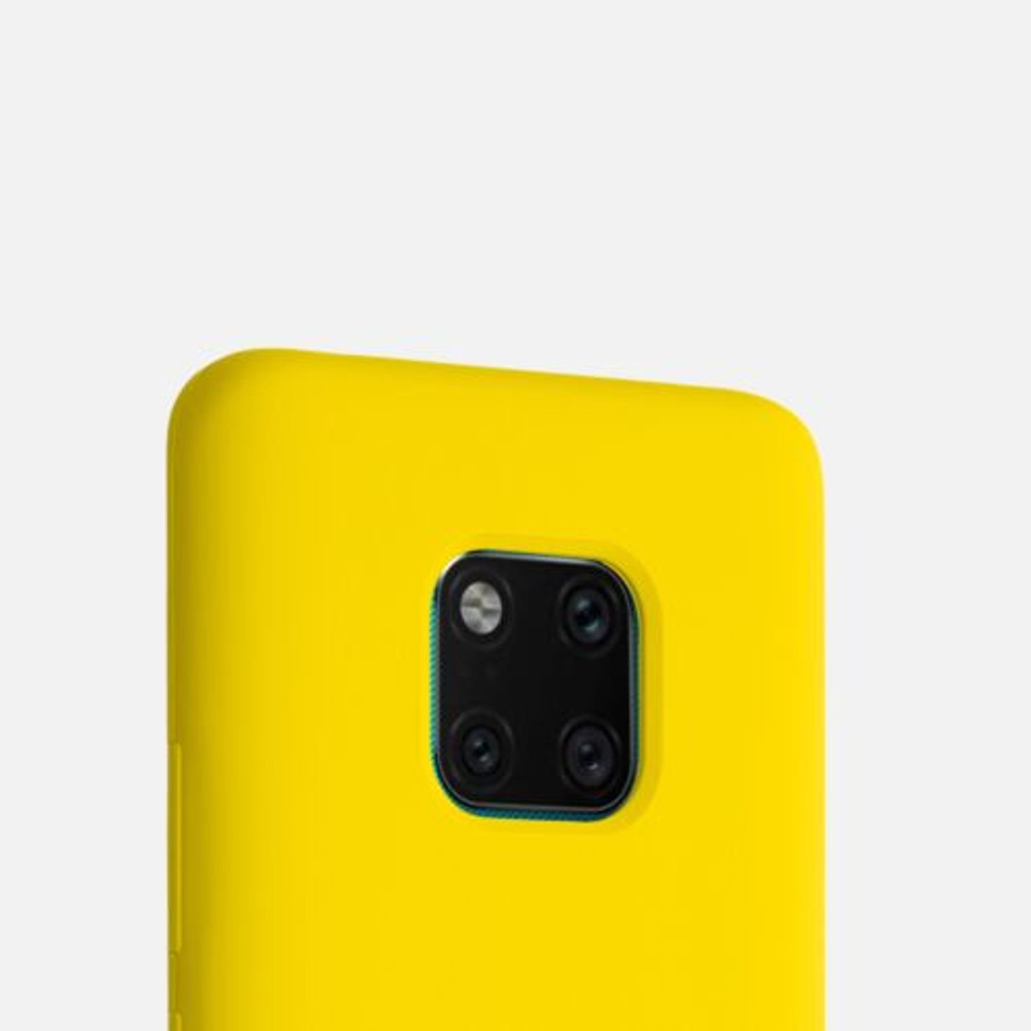 Husa pentru Huawei Mate 20 Pro, Silicon, Galben, 52287.165 fotografia produsului View 8 L