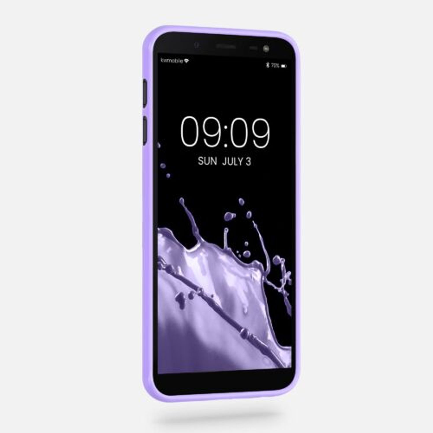 Husa pentru Samsung Galaxy J6, Silicon, Mov, 45796.108 fotografia produsului View 3 L