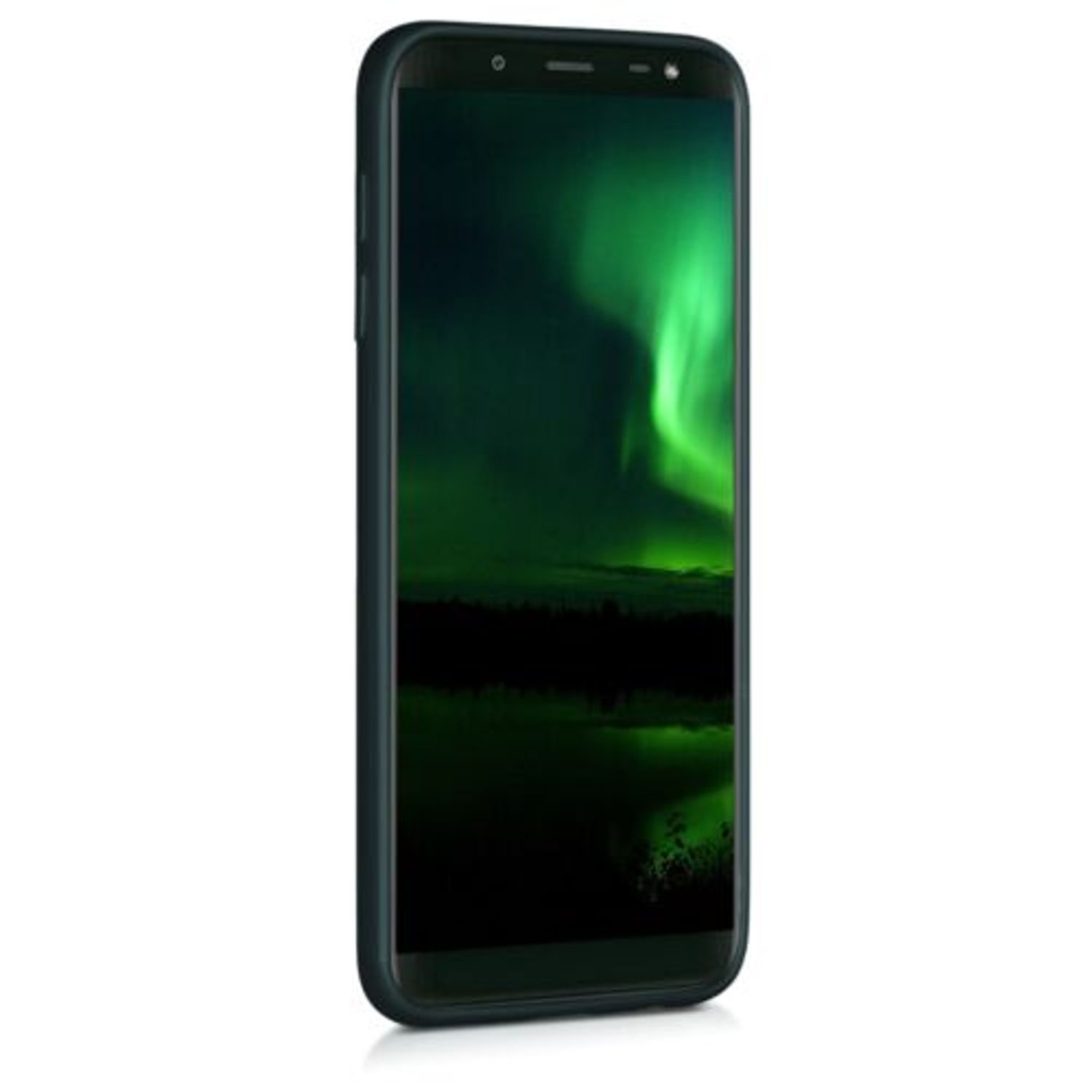 Husa pentru Samsung Galaxy J6, Silicon, Verde, 46848.14 fotografia produsului View 3 L