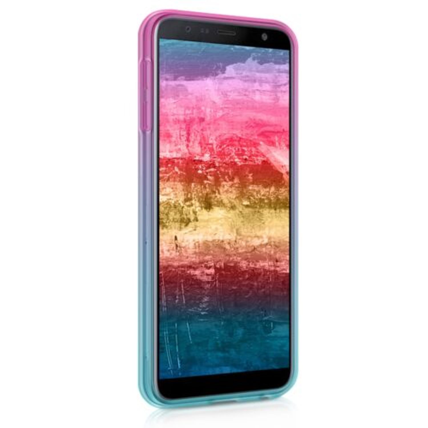 Husa pentru Samsung Galaxy J6 Plus, Silicon, Albastru, 47444.01 fotografia produsului View 6 L