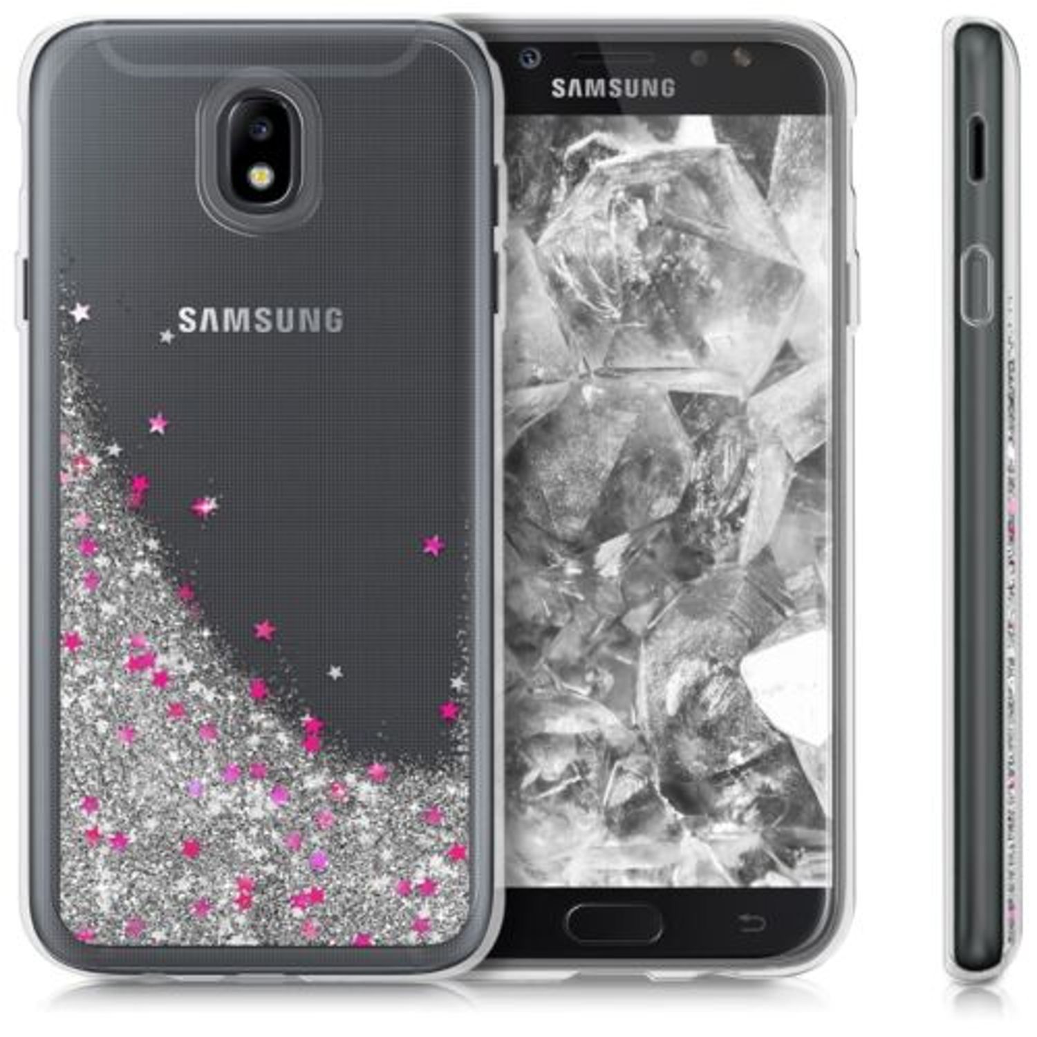 Husa pentru Samsung Galaxy J7 (2017), Silicon, Multicolor, 42734.01 fotografia produsului View 2 L