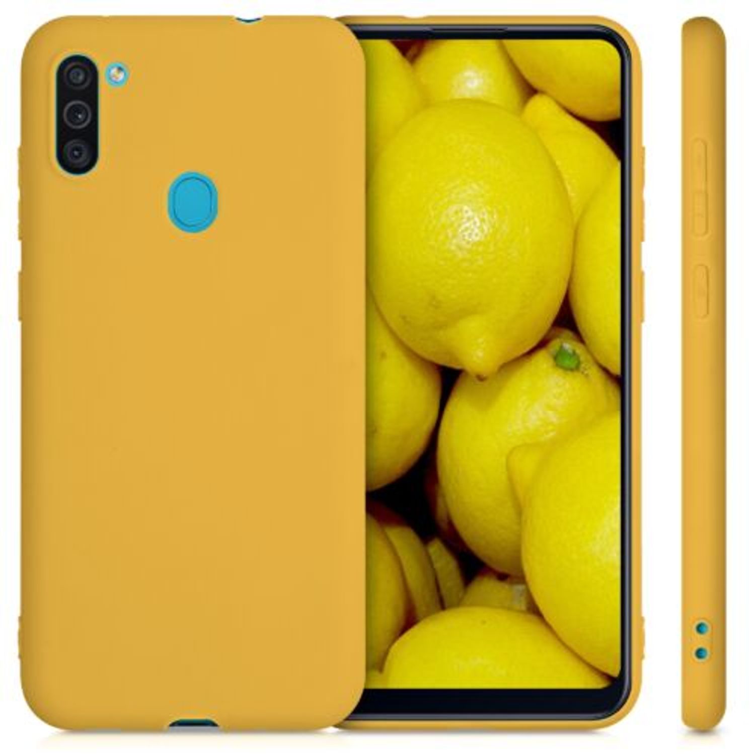 Husa pentru Samsung Galaxy M11, Silicon, Galben, 53598.143 fotografia produsului View 2 L