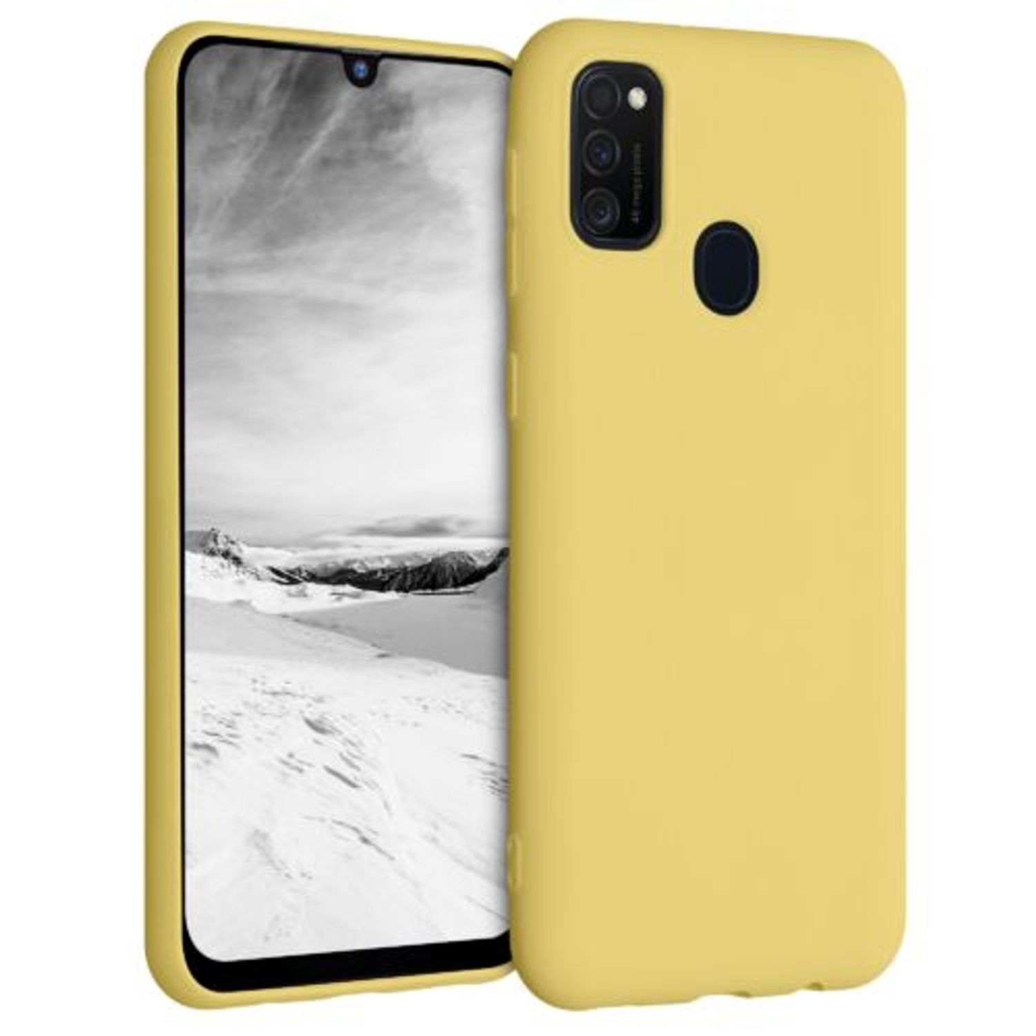 Husa pentru Samsung Galaxy M21, Silicon, Galben, 52198.216 fotografia produsului