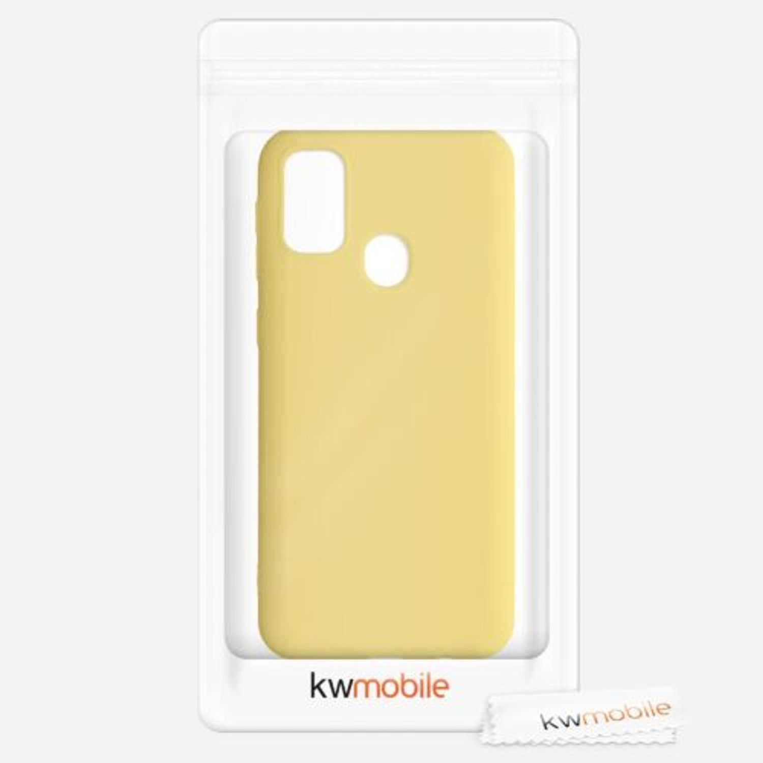 Husa pentru Samsung Galaxy M21, Silicon, Galben, 52198.216 fotografia produsului View 8 L