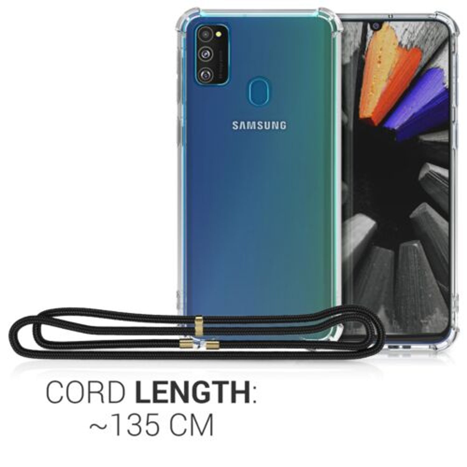 Husa pentru Samsung Galaxy M30s, Silicon, Negru, 50844.01 fotografia produsului View 4 L