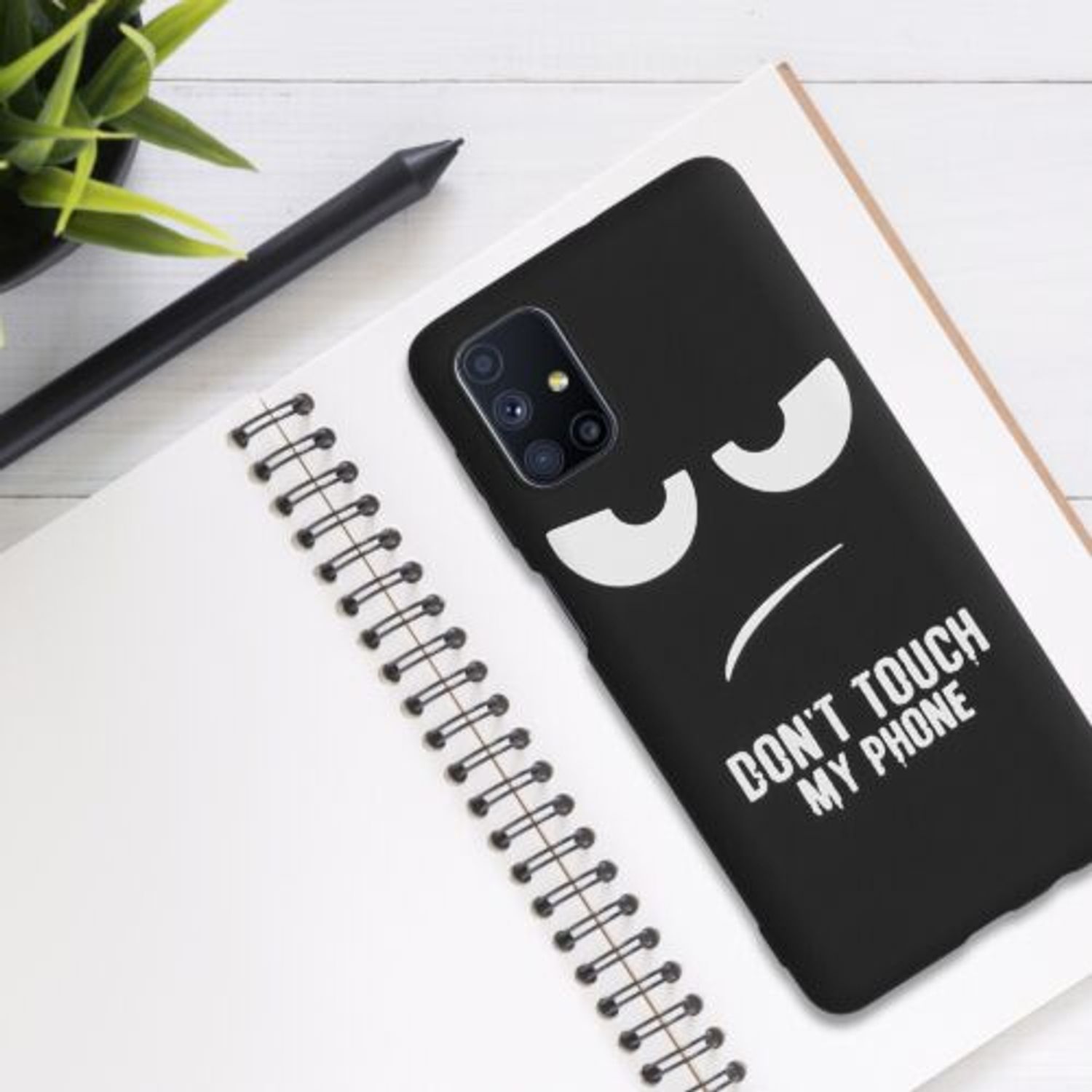 Husa pentru Samsung Galaxy M51, Silicon, Negru, 54375.01 fotografia produsului View 3 L