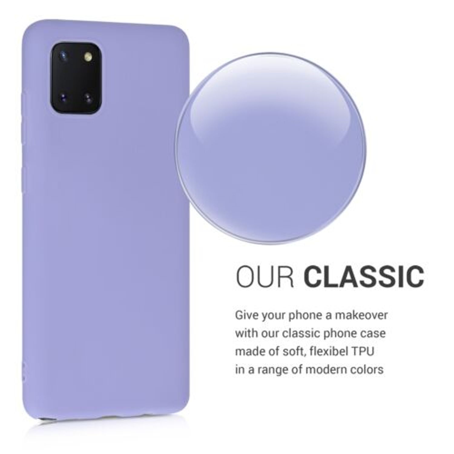 Husa pentru Samsung Galaxy Note 10 Lite, Silicon, Mov, 51371.139 fotografia produsului View 7 L