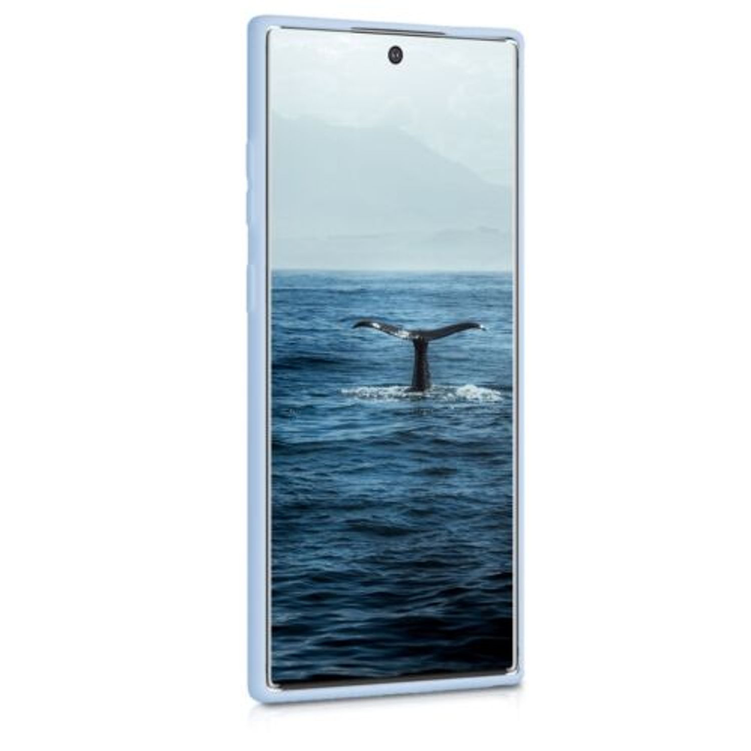 Husa pentru Samsung Galaxy Note 10 Plus, Silicon, Albastru, 49353.58 fotografia produsului View 3 L